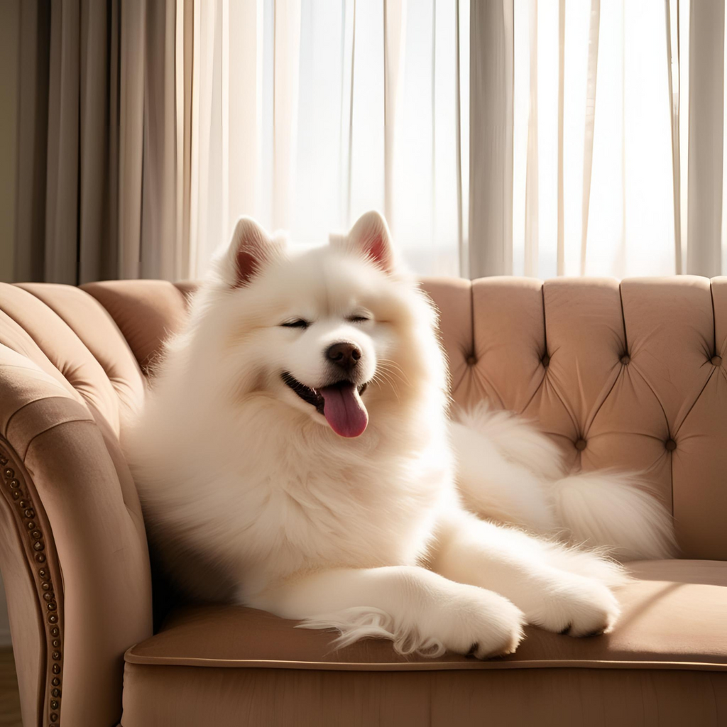 Samoyed Cushion Cover: Everyone’s Friend, Even the Burglar – Add Some Fun to Your Couch!