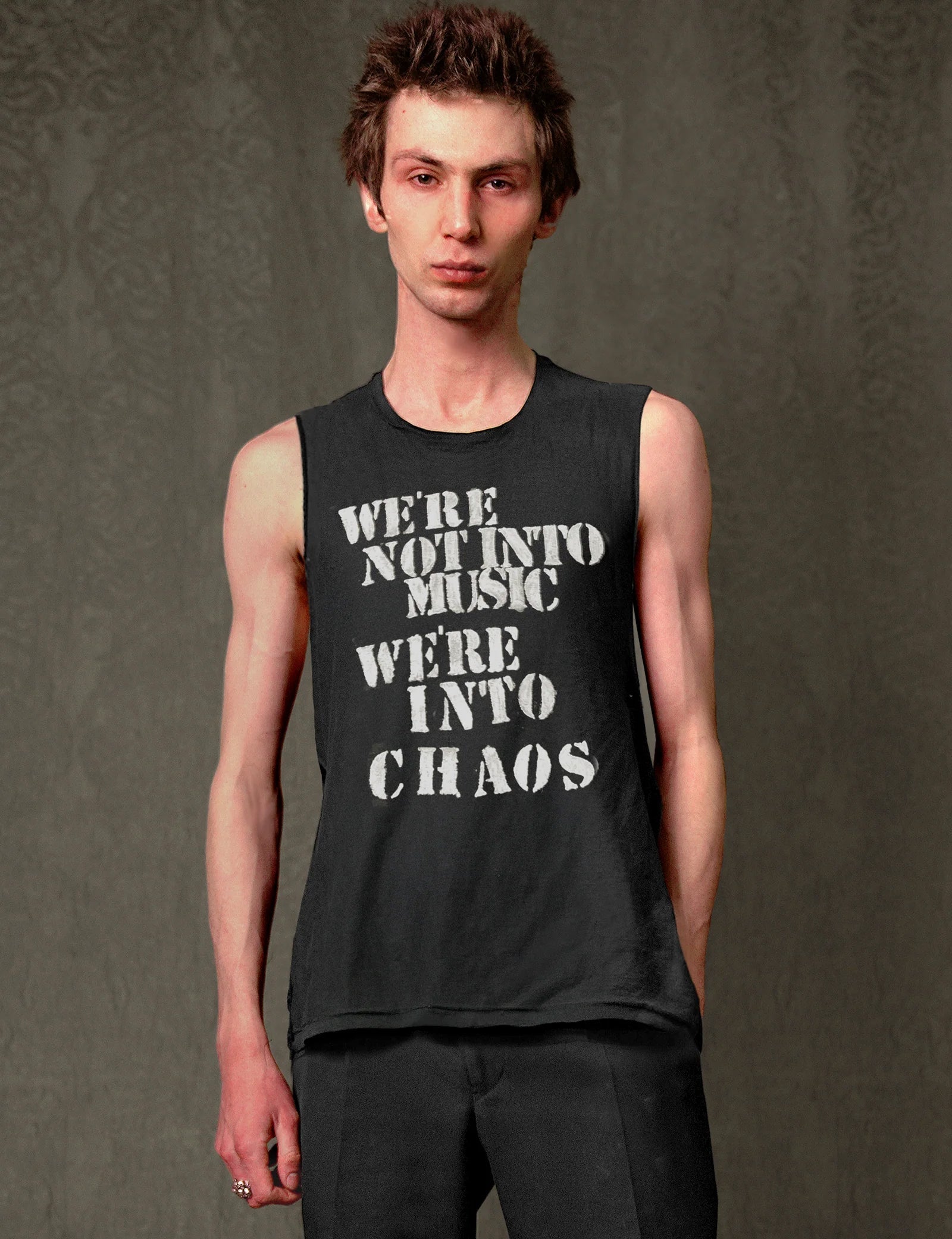 'We're Into Chaos' Vest in Black