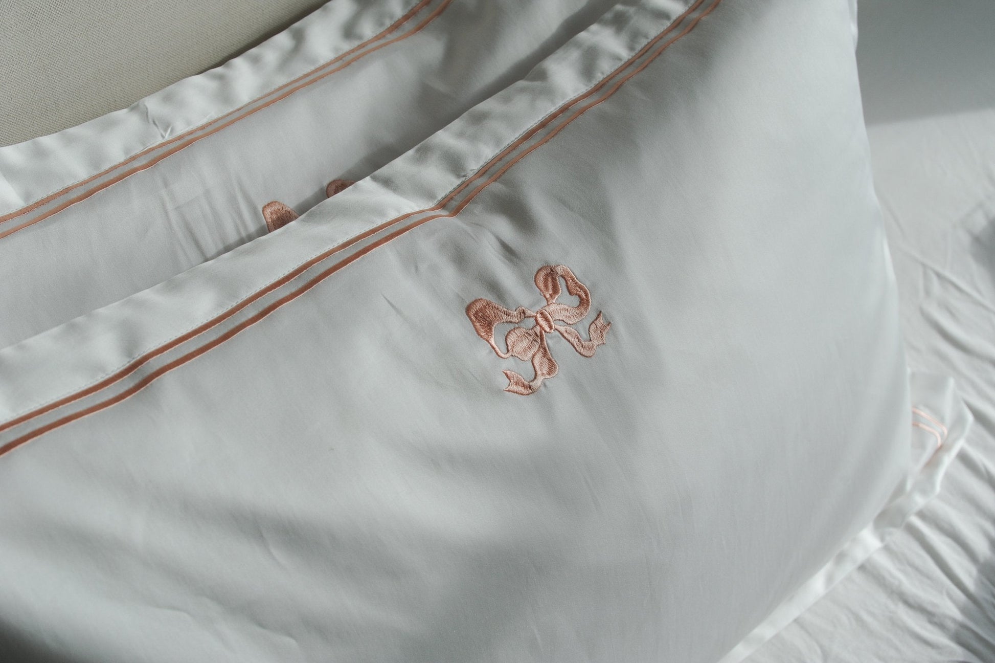 Arabella Bow Oxford Pillowcase Pair