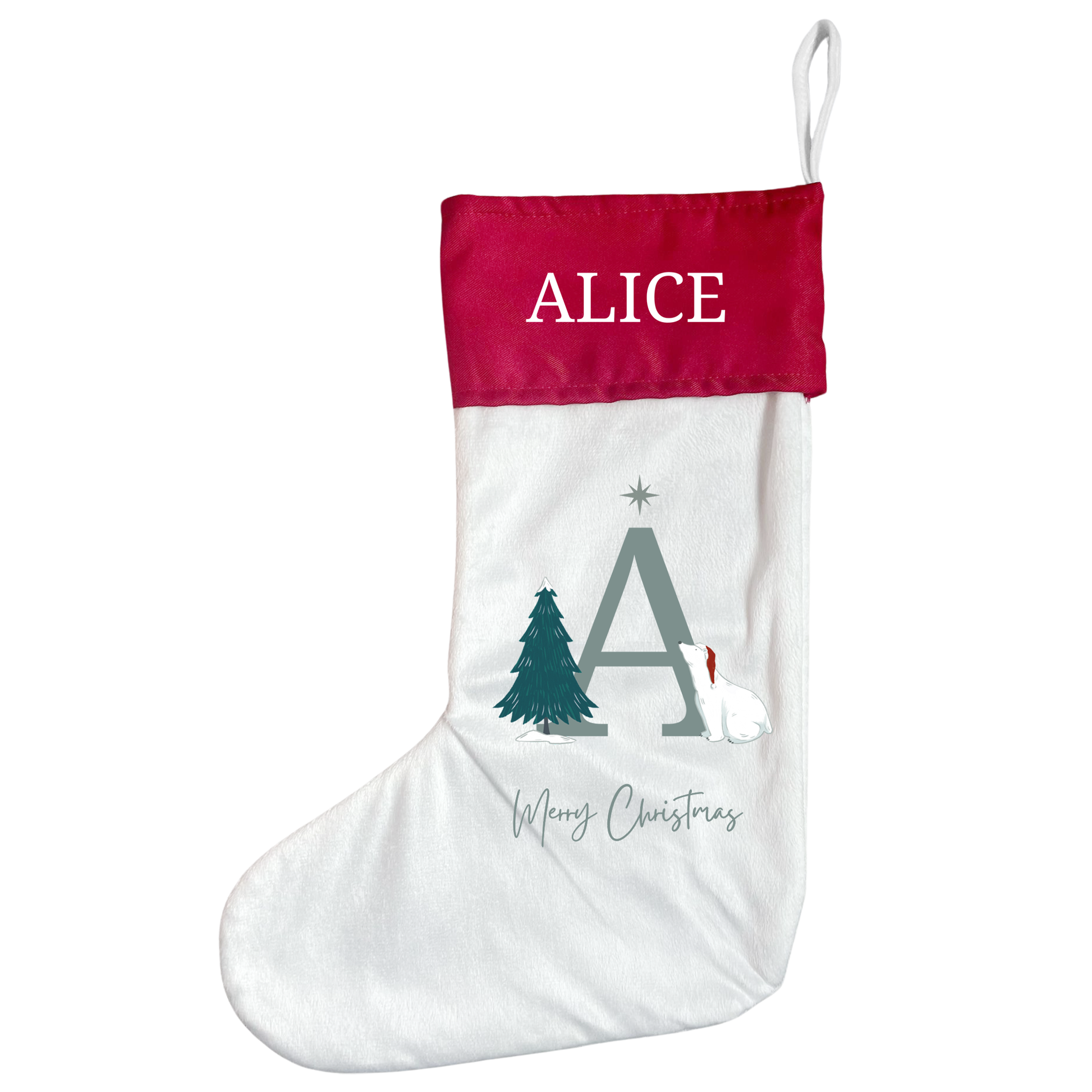 Personalised Christmas Stocking Make A Wish Design