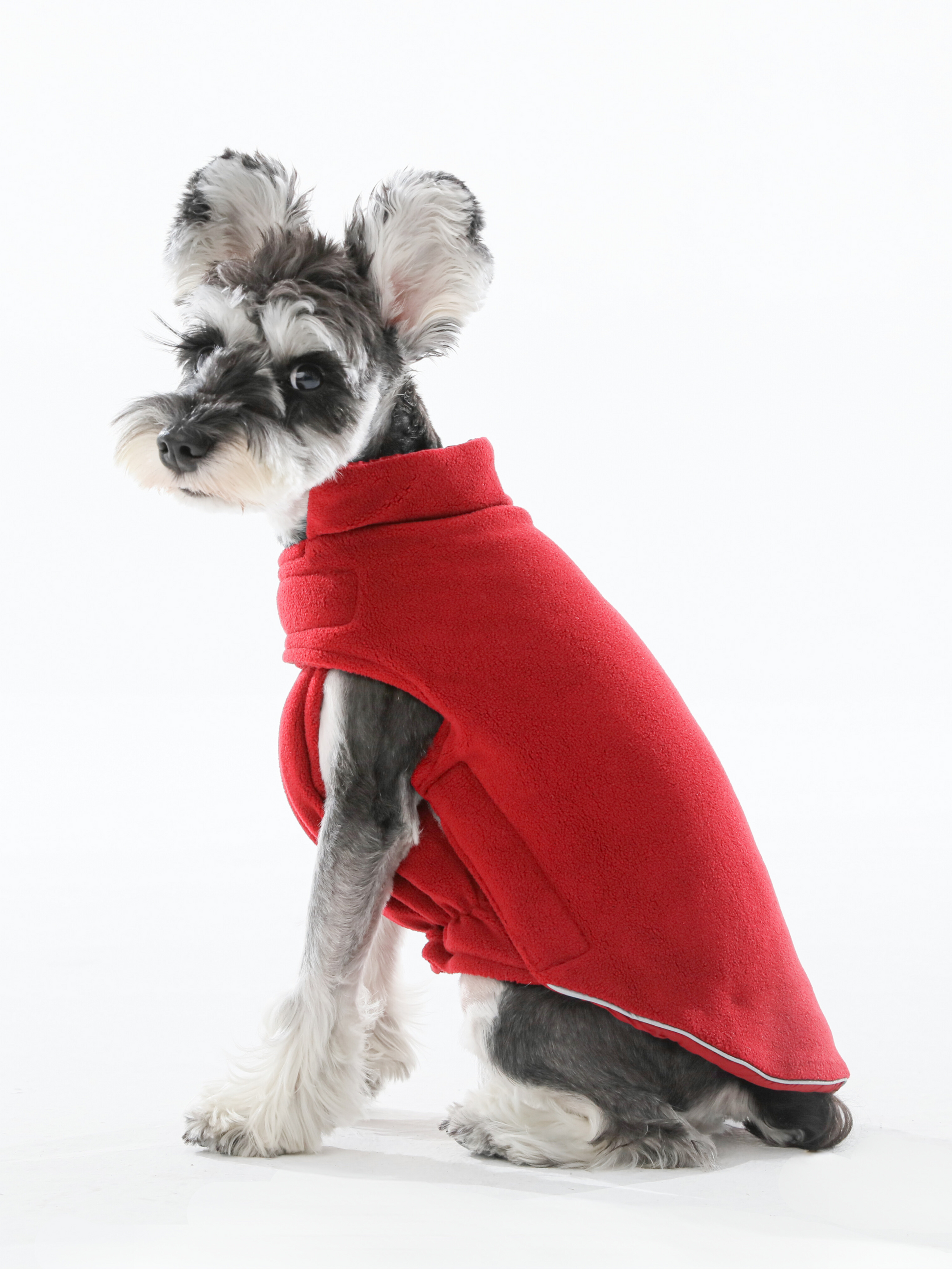 Reversible Dog Vest Jacket in Red