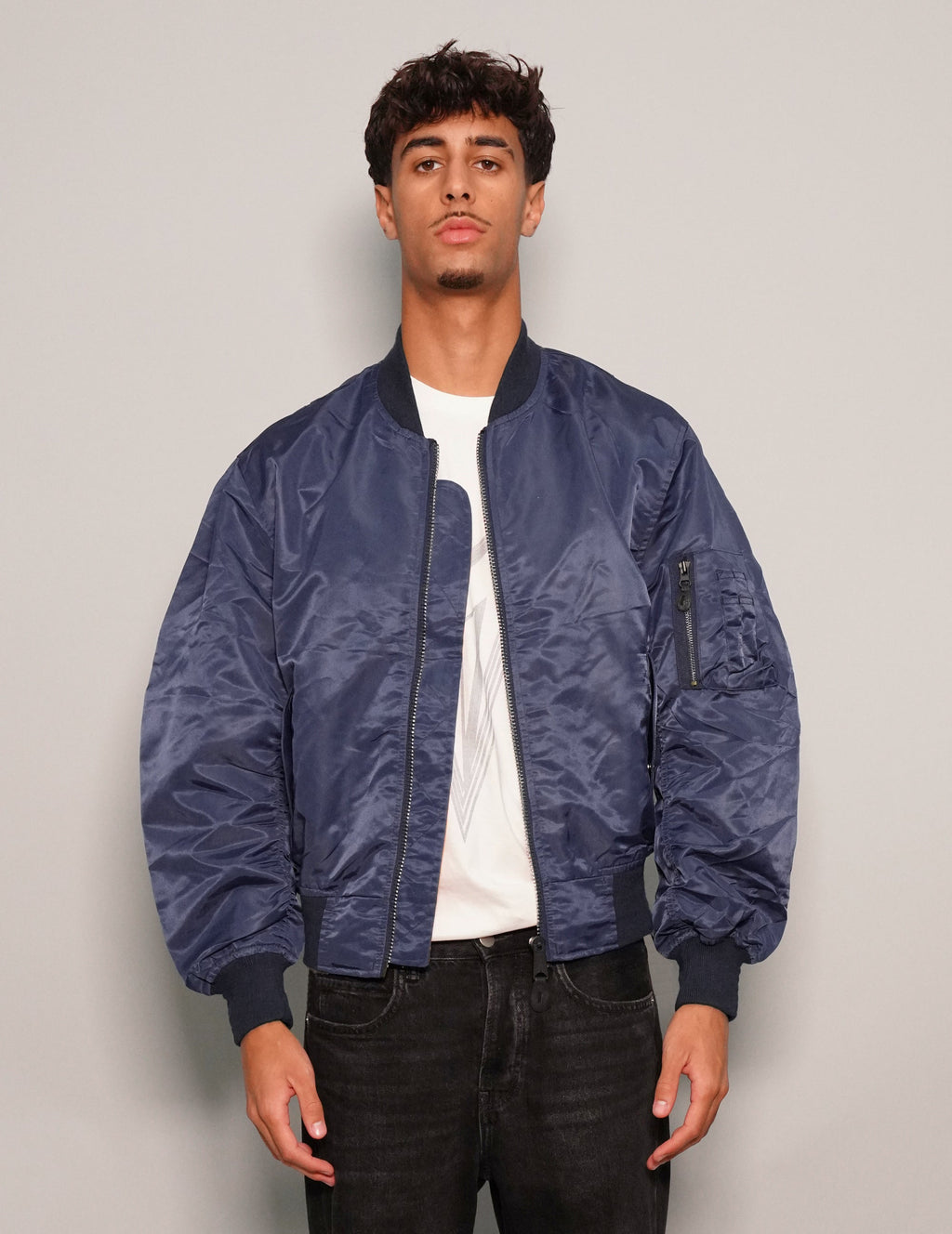 MA-1 Light Weight Bomber Jacket in Blue