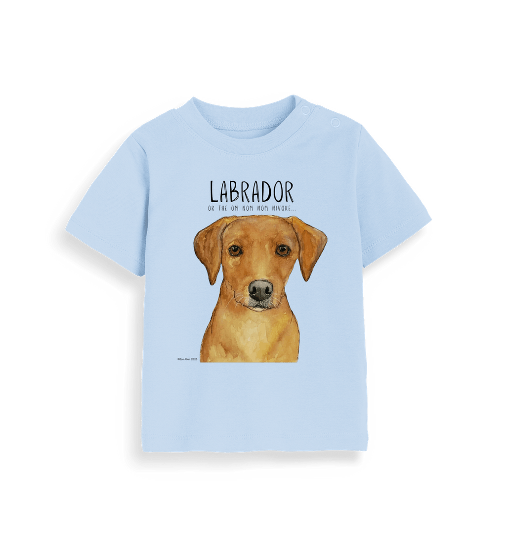 Tiny Tummy, Big Appetite – Baby’s First Fox Red Labrador Tee