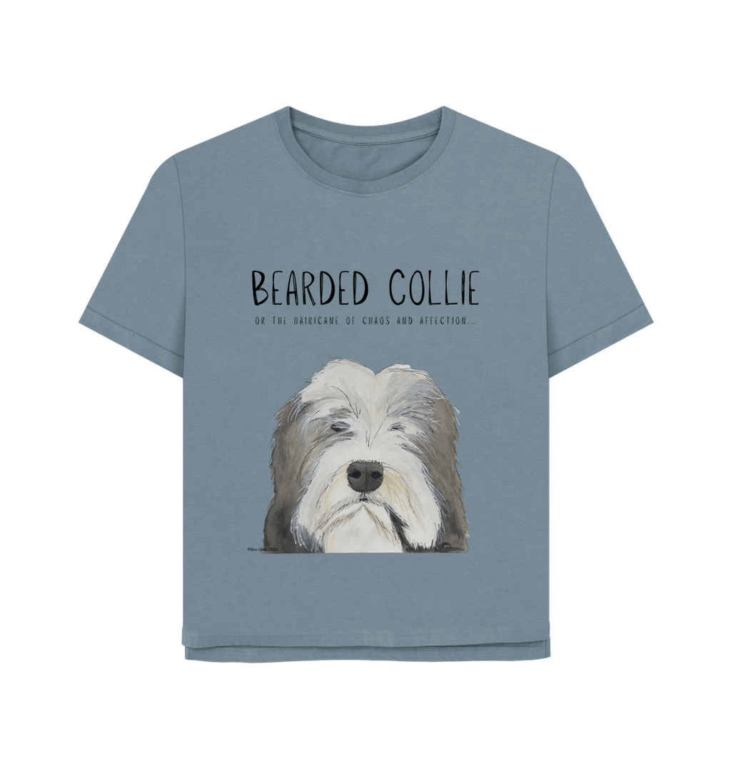 The Hairicane Vibes – Bearded Collie Relaxed Fit Tee