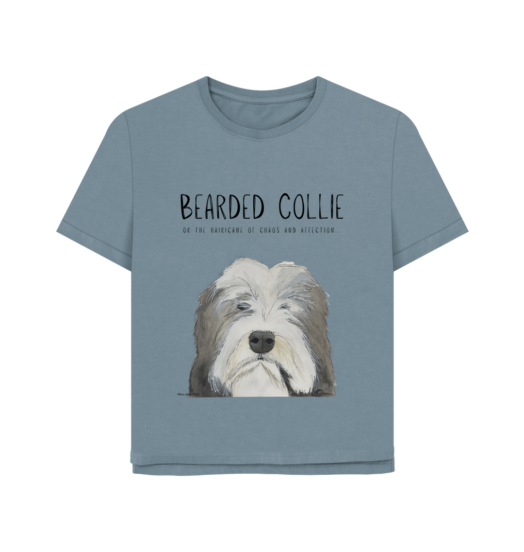 The Hairicane Vibes – Bearded Collie Relaxed Fit Tee