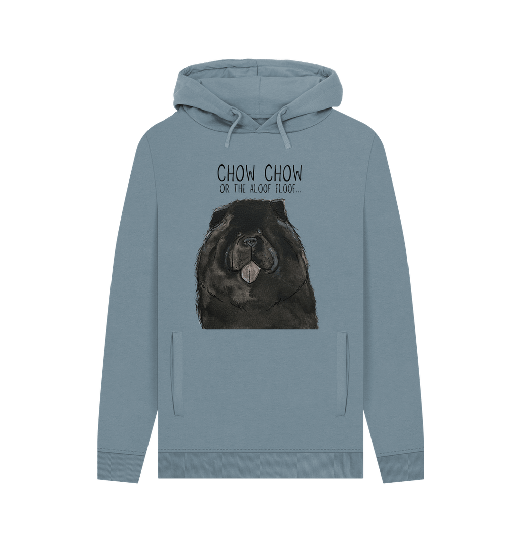 Black Chow Chow 'The Aloof Floof' Men's Hoodie – Stylish and Cozy