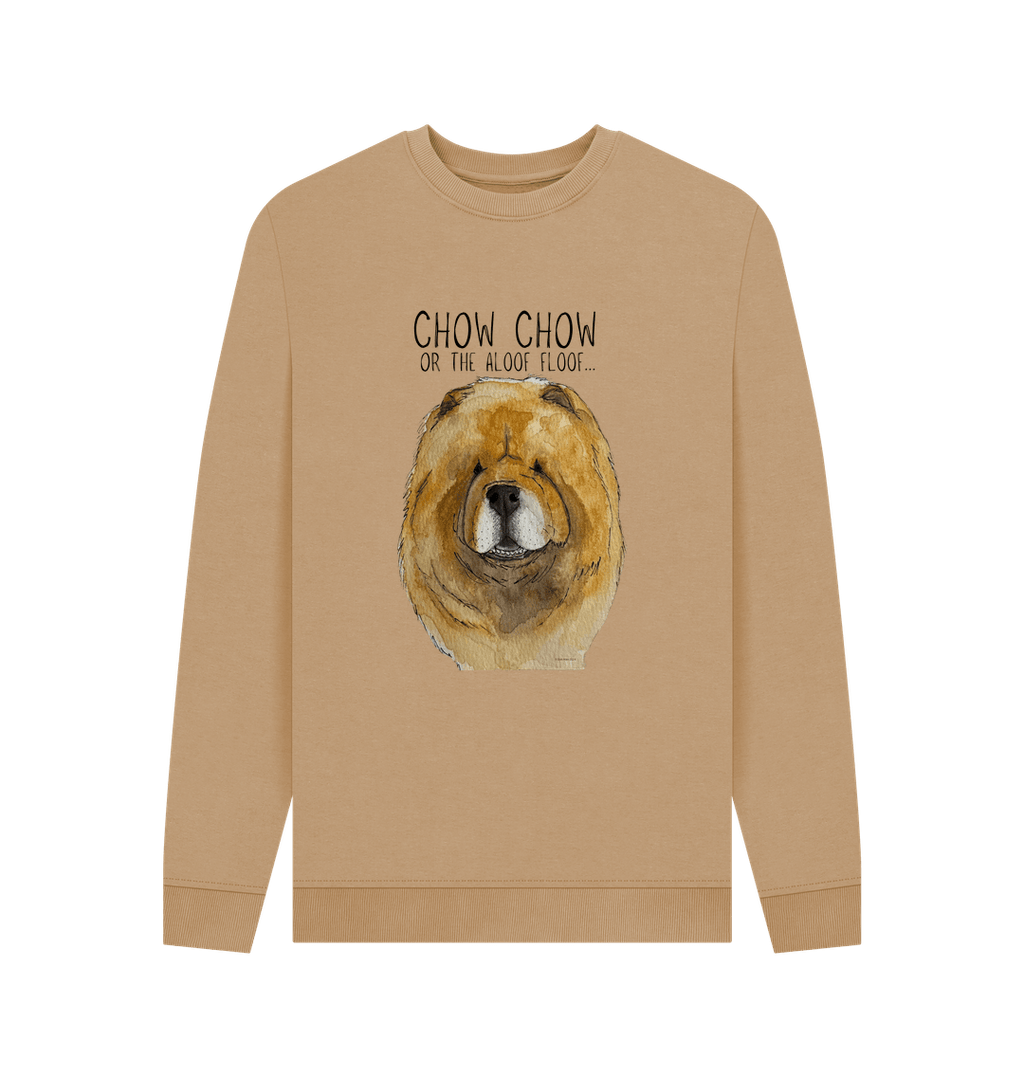 Stay Cozy in Style – Red Chow Chow Men's Crewneck Sweatshirt!