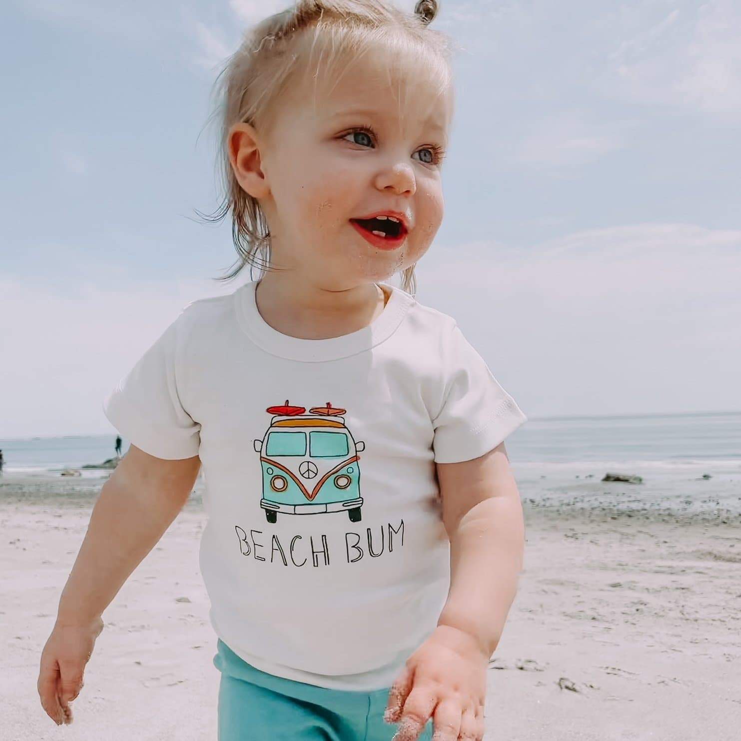 Beach Bum Graphic Tee for Toddlers