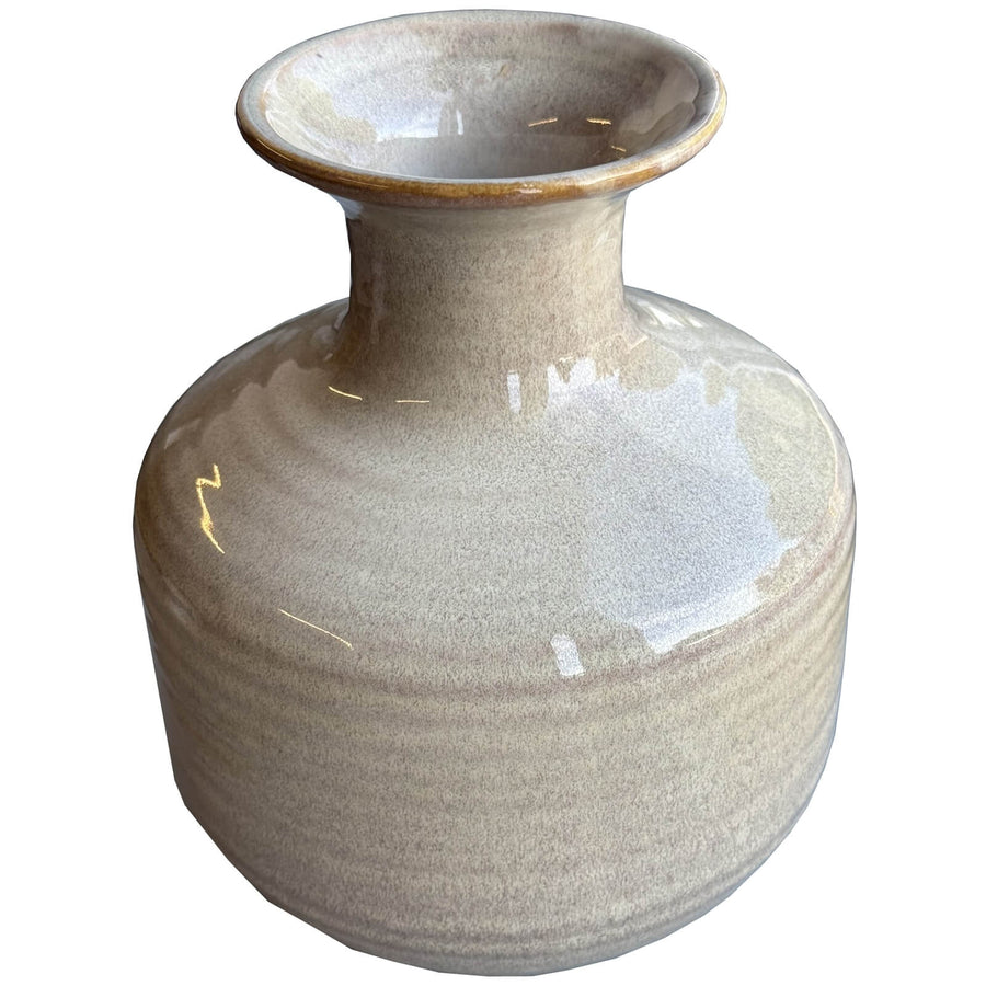 Ceramic Sabbia vase with linear ridging in warm brown, reflecting light for elegant home decor.  

**  
- **Keywords included:** ceramic, Sabbia vase, linear ridging, warm brown, home decor  
- **Clear description:** Visually conveys the vase's texture, color, and light-reflecting design  
- **SEO & accessibility optimized:** Concise, descriptive, avoids redundancy by Sostter at brixbailey.com