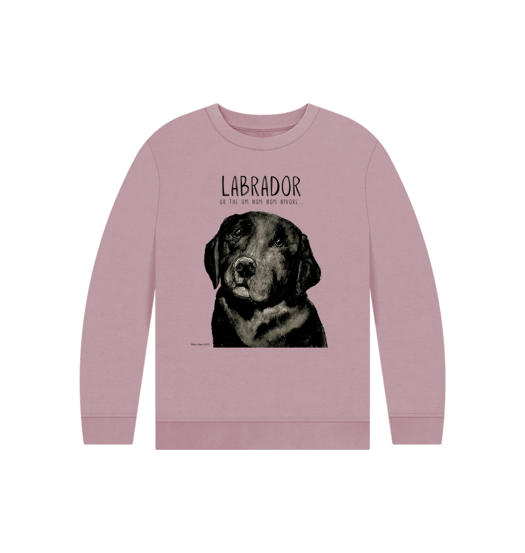 Crumb Catcher in Chief – The Black Labrador Kids' Sweatshirt