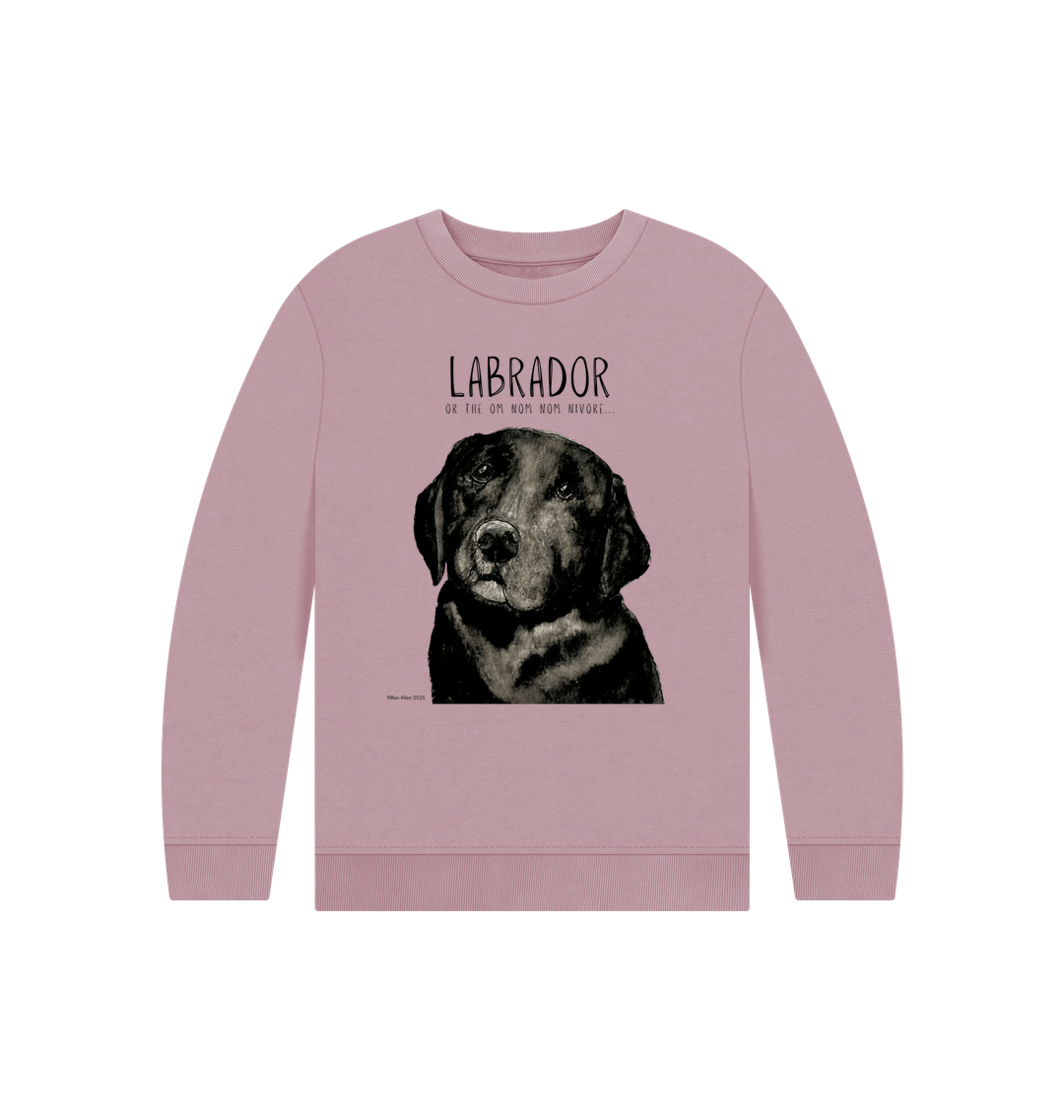 Crumb Catcher in Chief – The Black Labrador Kids' Sweatshirt