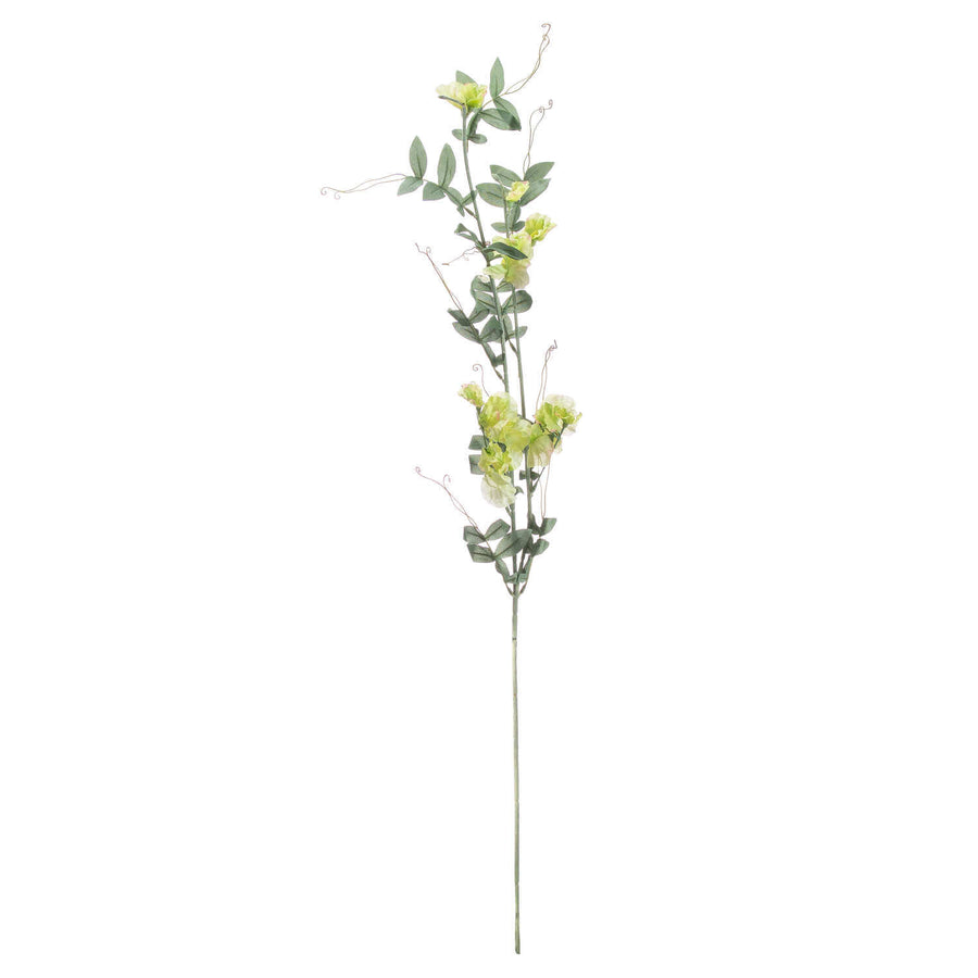 Lifelike artificial sweet pea trail with soft pastel blooms, perfect for wedding decor or home arrangements by Sostter at brixbailey.com
