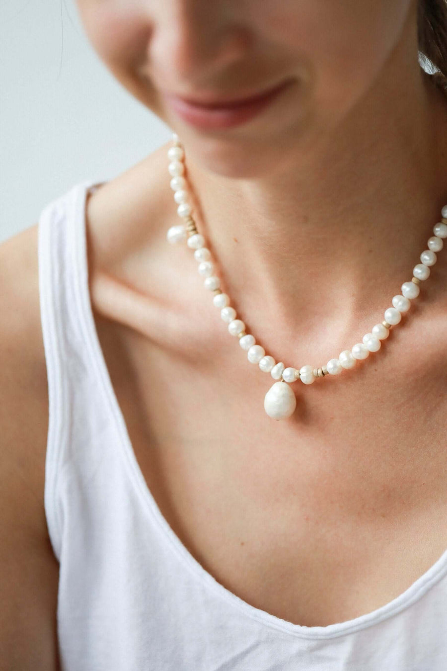 Unique Handcrafted Baroque Pearl Necklace – Luxurious & Versatile by New Vintage by Kriss at brixbailey.com