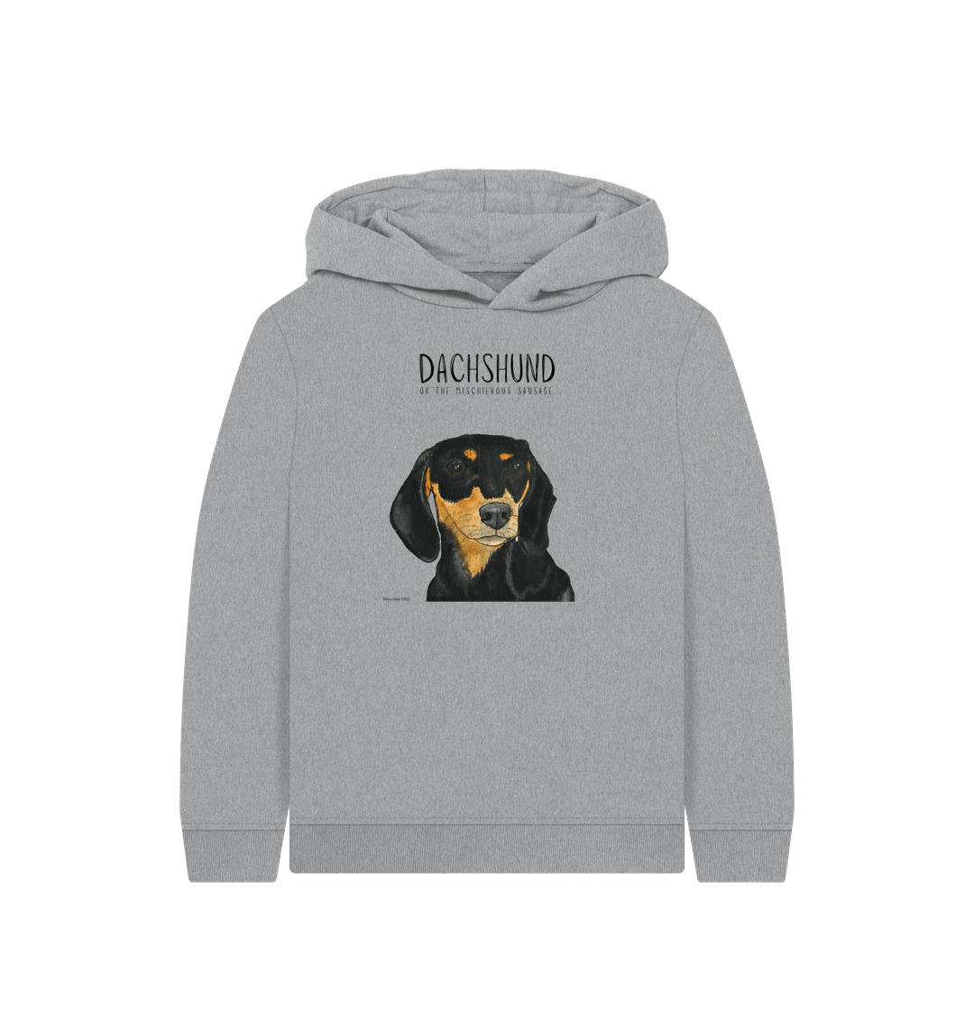 Mischievous Black & Tan Sausage Hoodie – Snuggles, Sass & Sustainability!