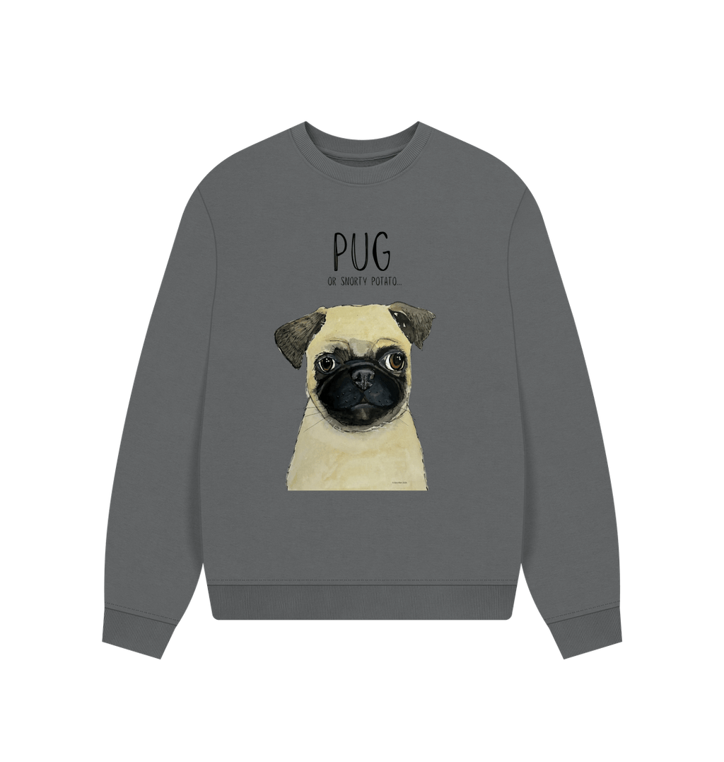 Pug Women's Oversized Sweatshirt