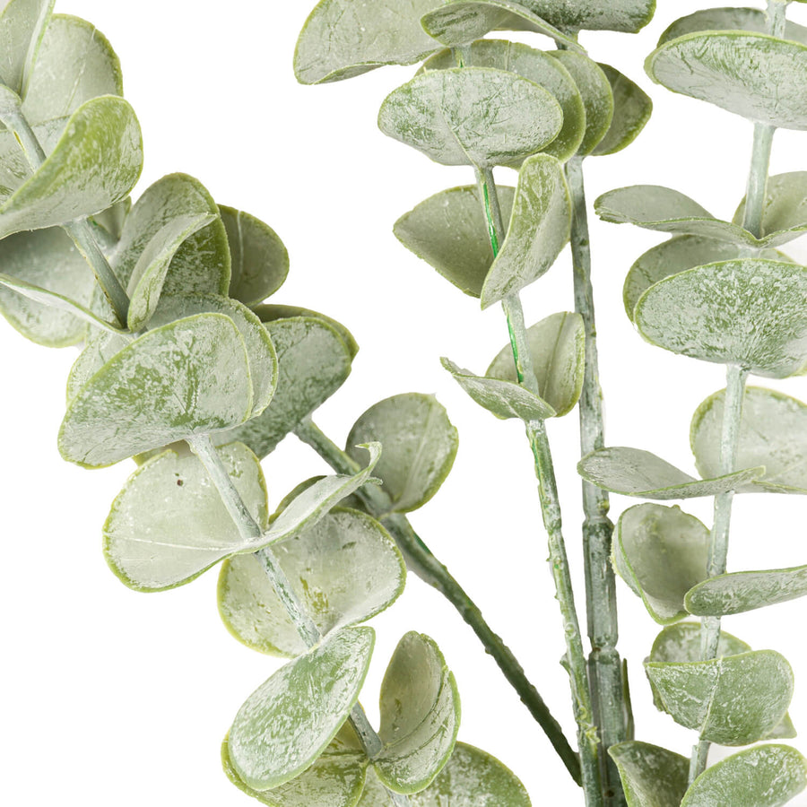 Lifelike Gunnii eucalyptus spray with silver-sage leaves, 90cm artificial greenery for home decor by Sostter at brixbailey.com