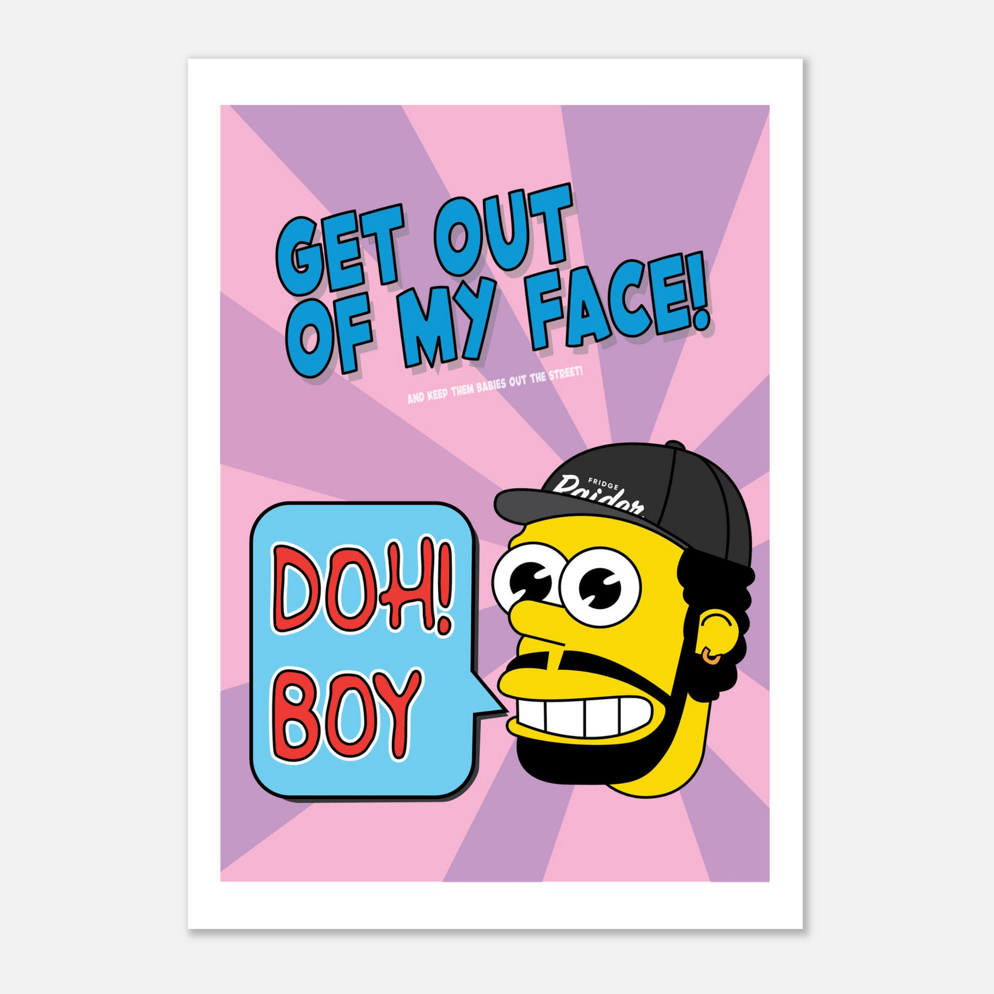 Doh Boy Mr Sparkle Print by Eli Davey