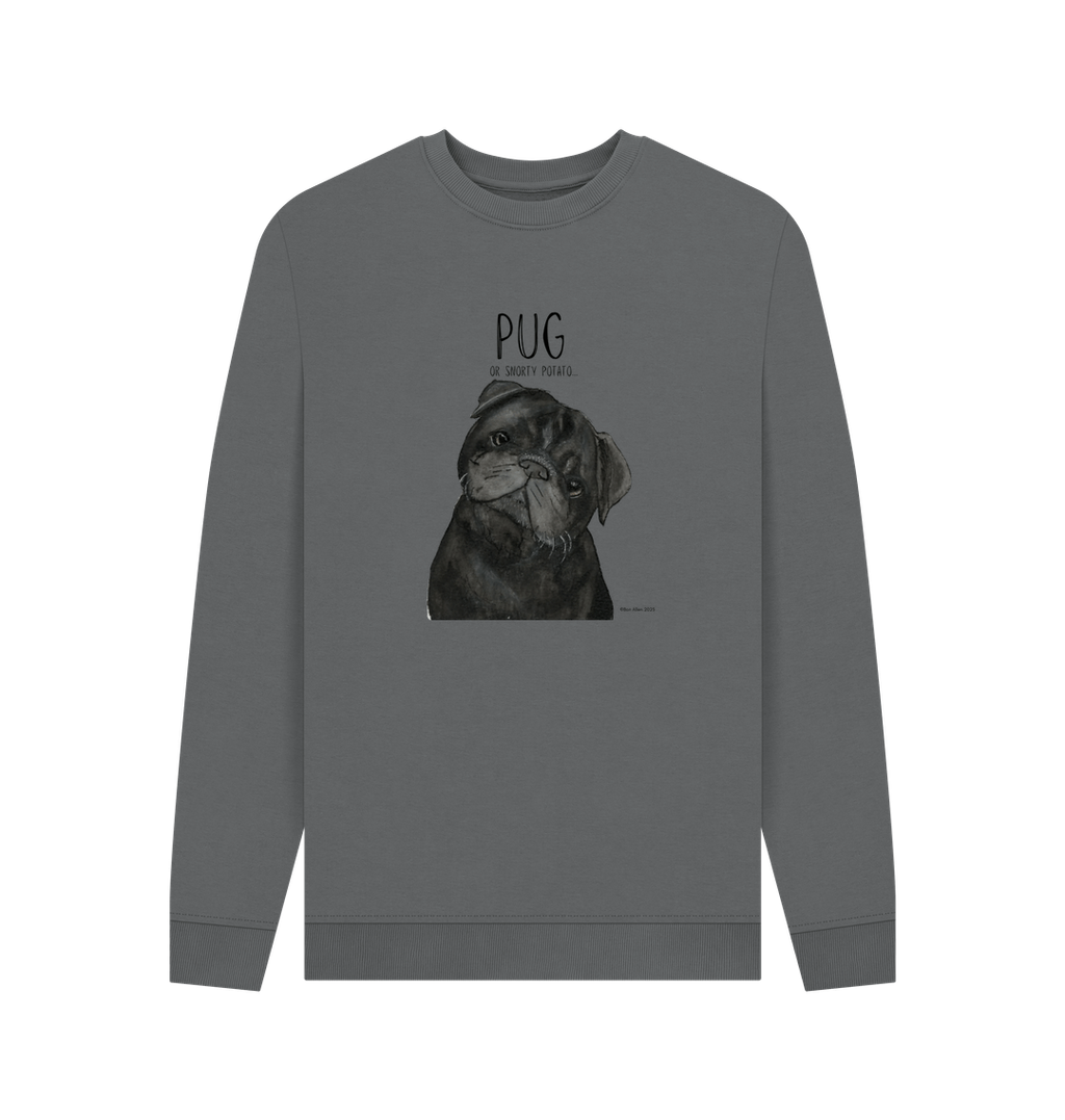 Snorty Potato Men's Crewneck – Cozy, Just Like Your Pug!