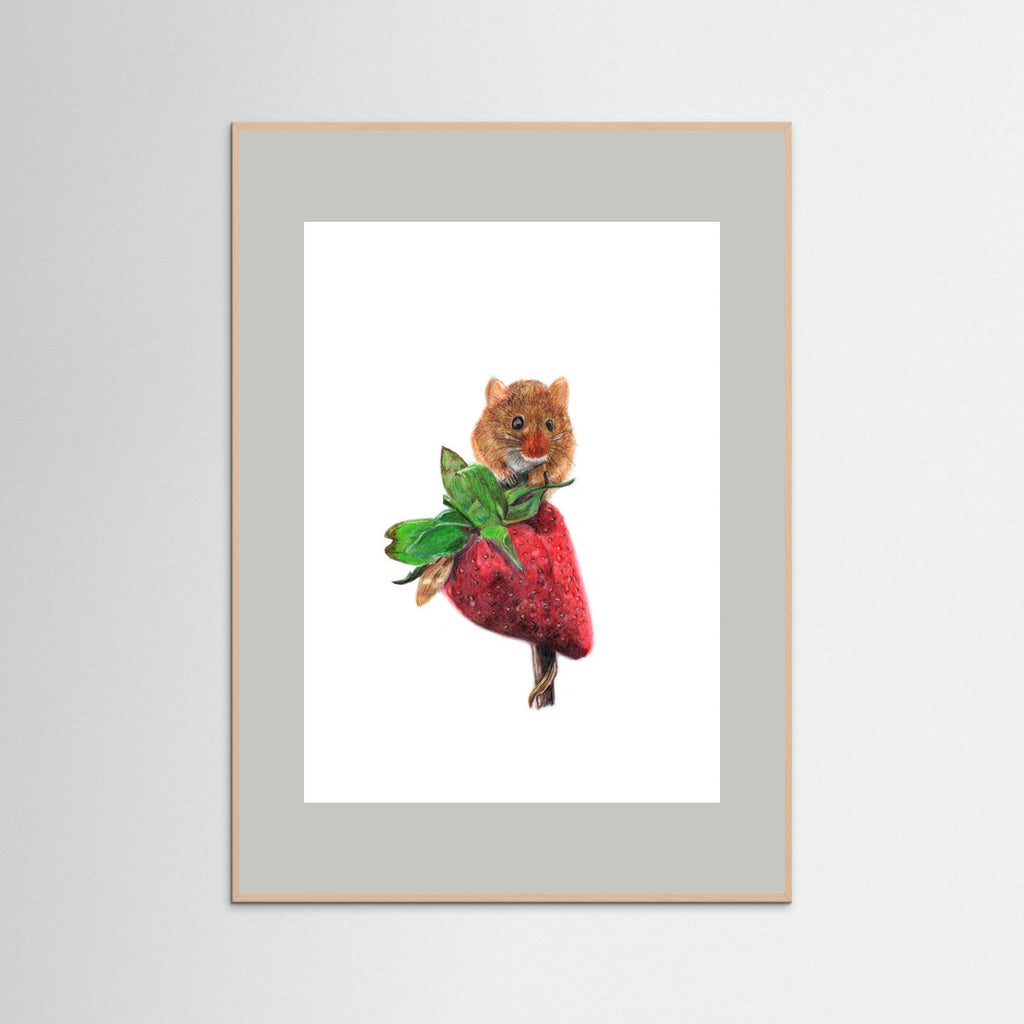 Field Mouse Wildlife Art Print | Wildlife Wall Art for Nature Lovers
