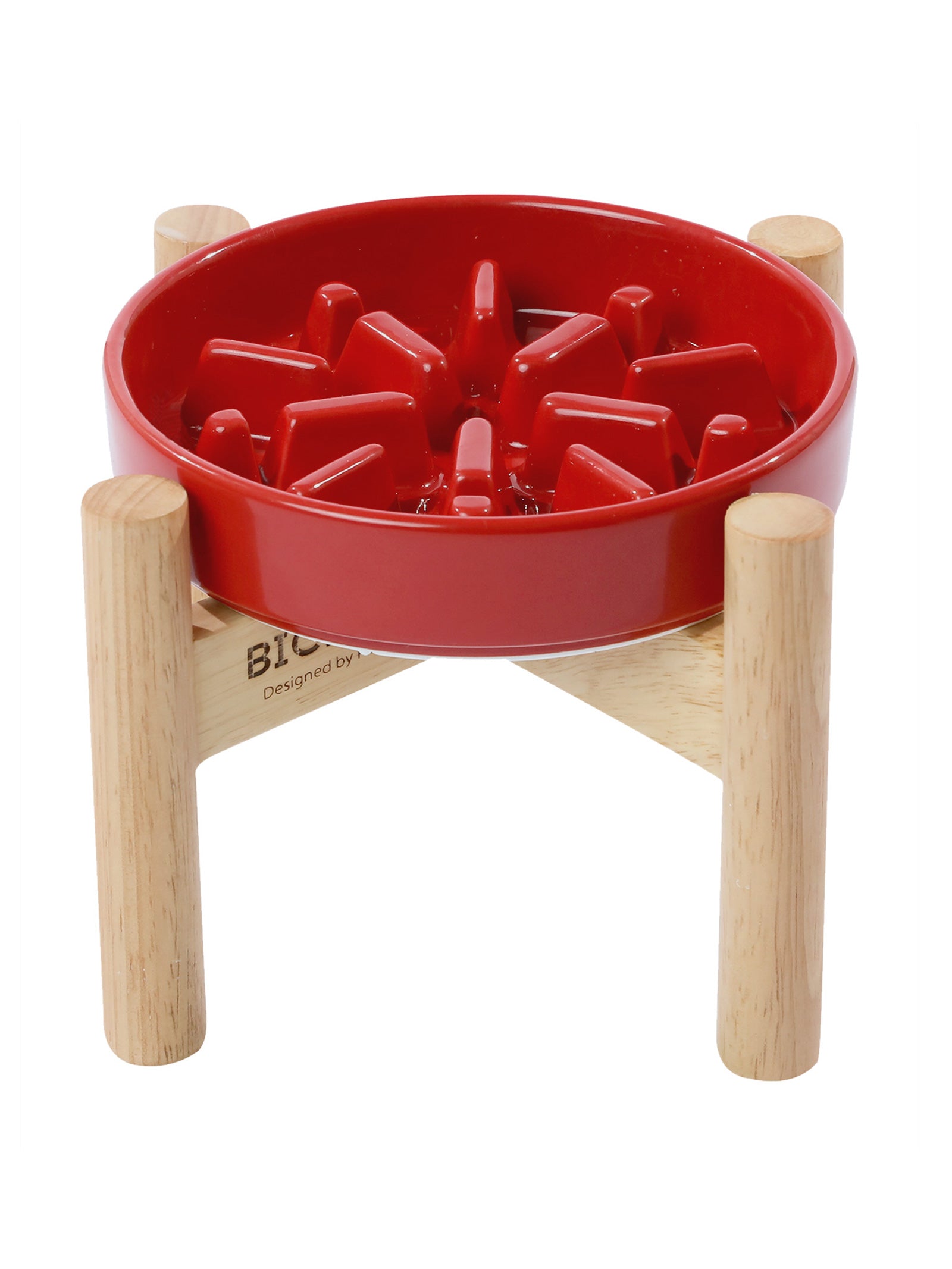 Spark Slow Feeder Dog Bowl Red Green Blue