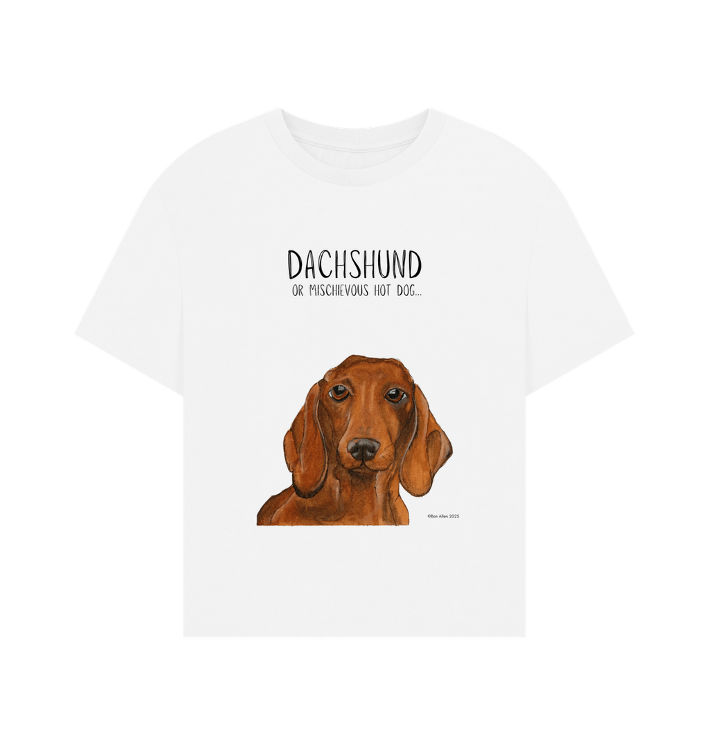 Charming & Cozy: The Dachshund Women's Relaxed Fit T-Shirt