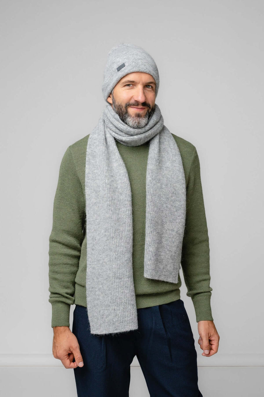 Luxurious Alpaca-Wool Fisherman's Rib Scarf – Timeless Elegance by Alpaka at brixbailey.com