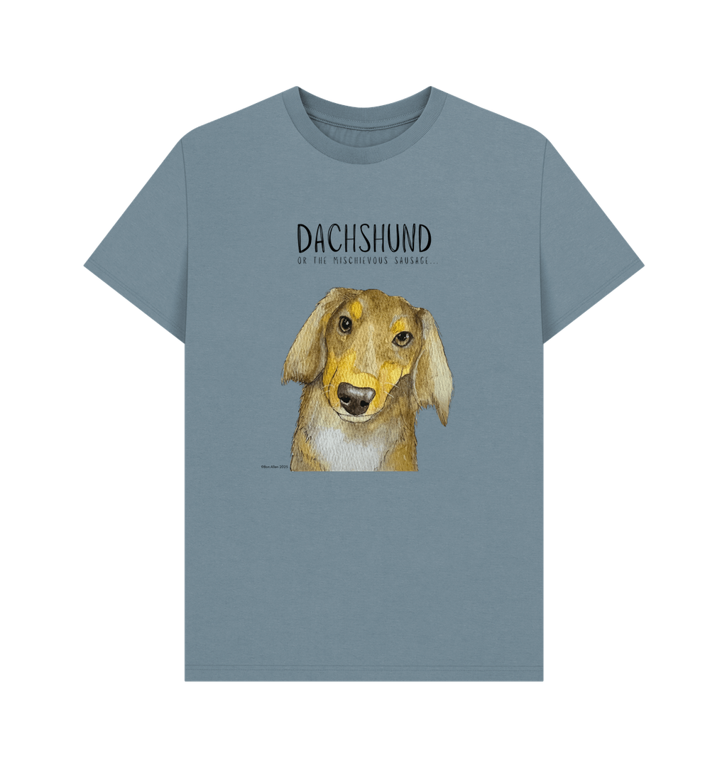 Long Haired Dachshund Tee – Mischievous Hot Dog Energy!