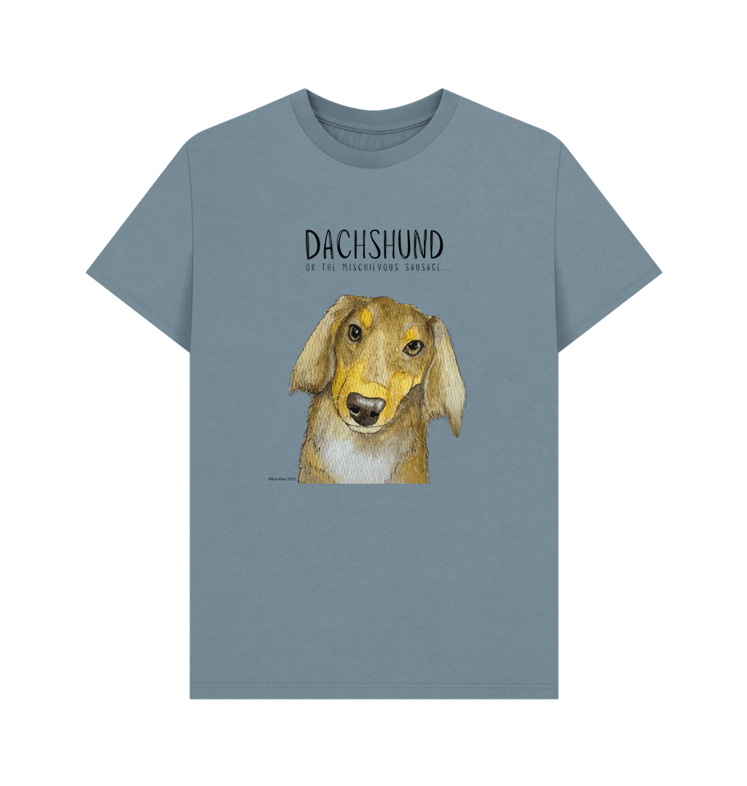 Long Haired Dachshund Tee – Mischievous Hot Dog Energy!