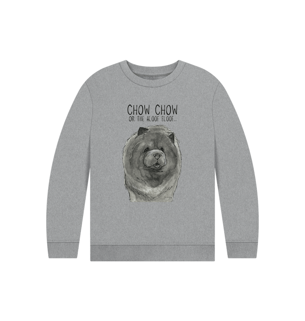 Stylish Blue Chow Chow Child's Sweatshirt – Comfy for Dog Lovers