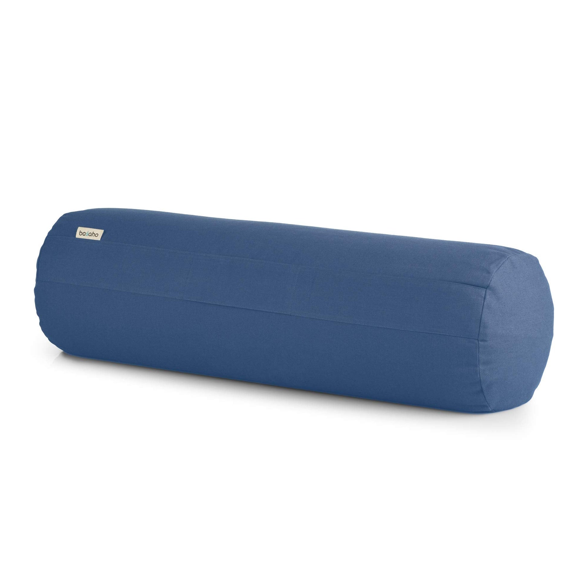 Yoga Bolster in Organic Cotton with Buckwheat Hulls and Removable Cover