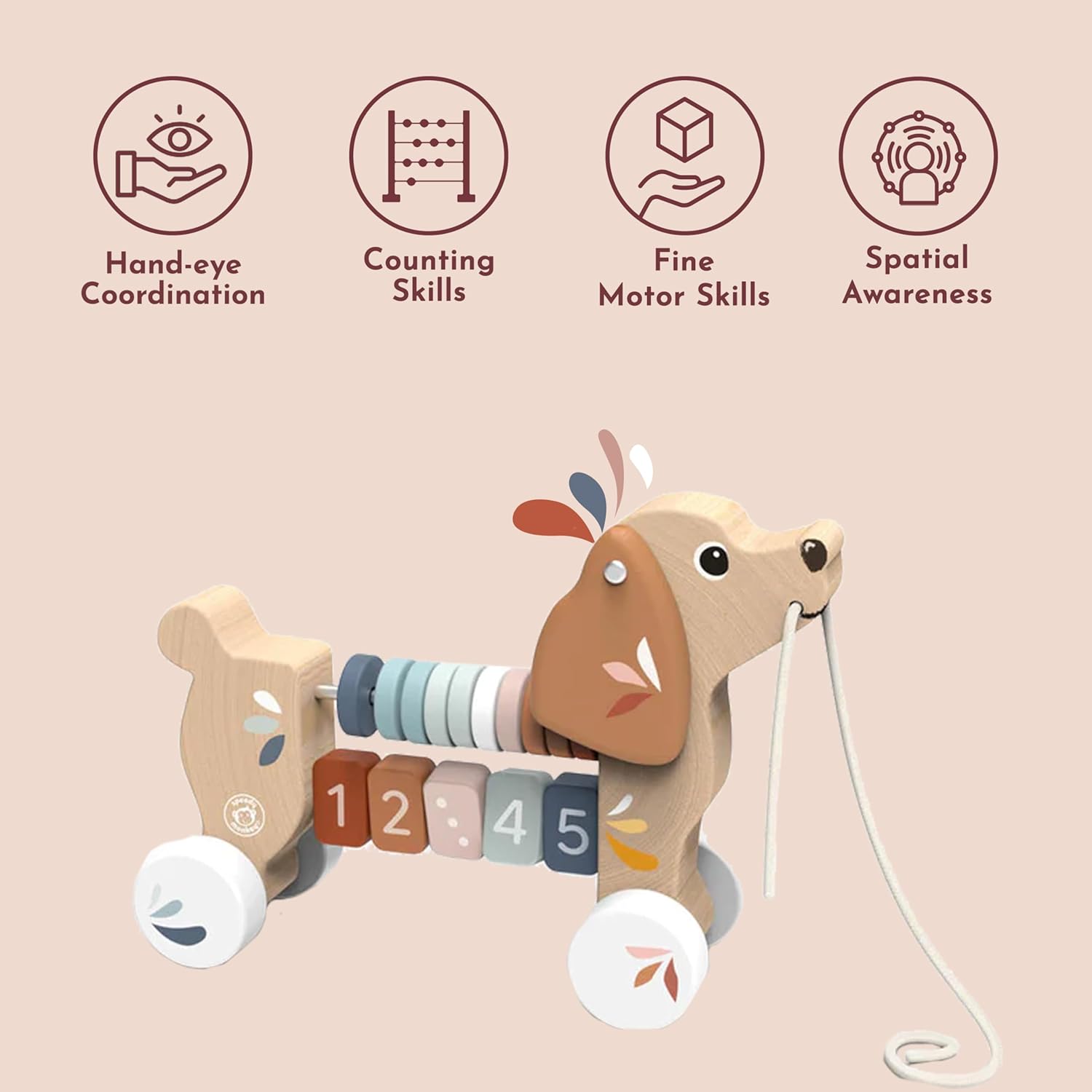 Speedy Monkey Puppy Pull Along