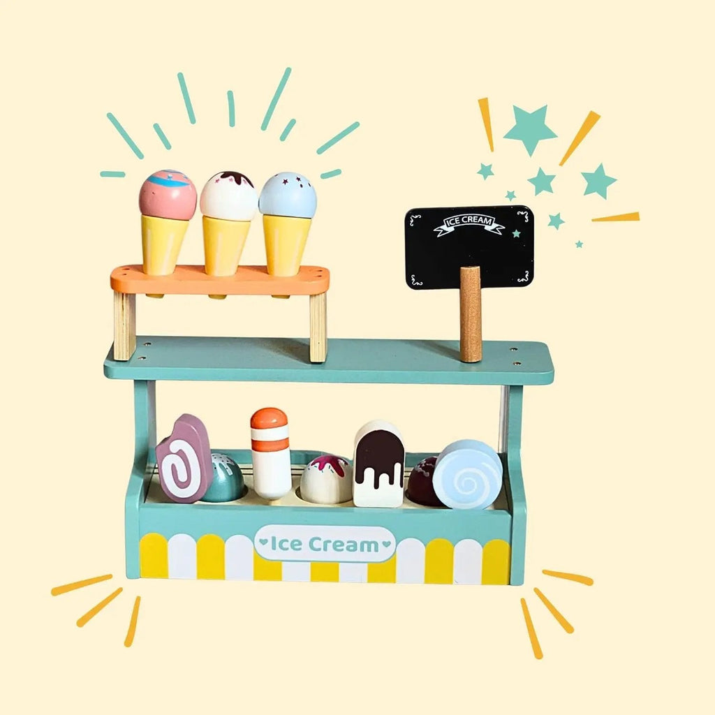 Wooden Ice Cream Shop Play Set