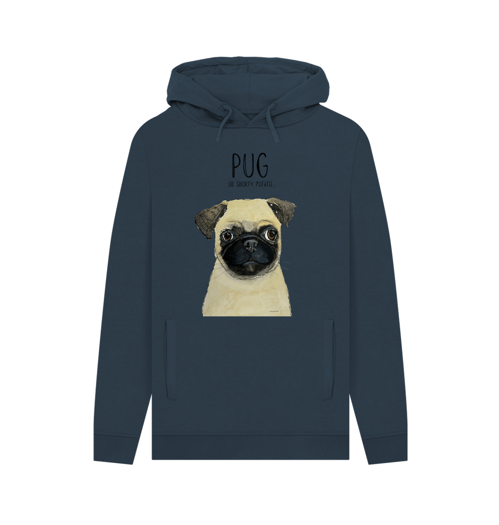 Pug or Snorty Potato? Men's Hoodie – Cozy, Funny, & Pug-tastic!