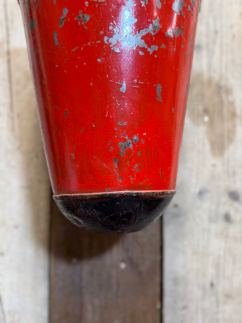 Vintage Galvanised Hanging Fire Bucket Hanging Basket / Plant Pot Planter Pail C