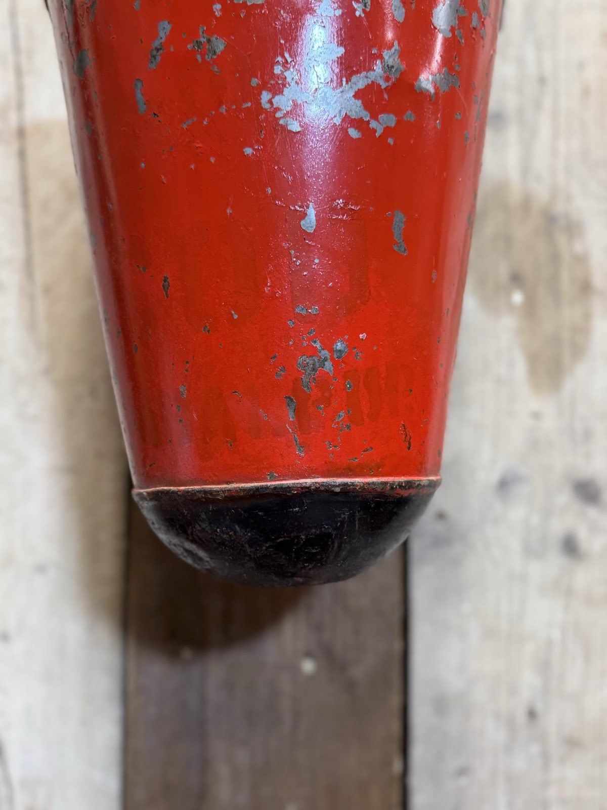 Vintage Galvanised Hanging Fire Bucket Hanging Basket / Plant Pot Planter Pail C