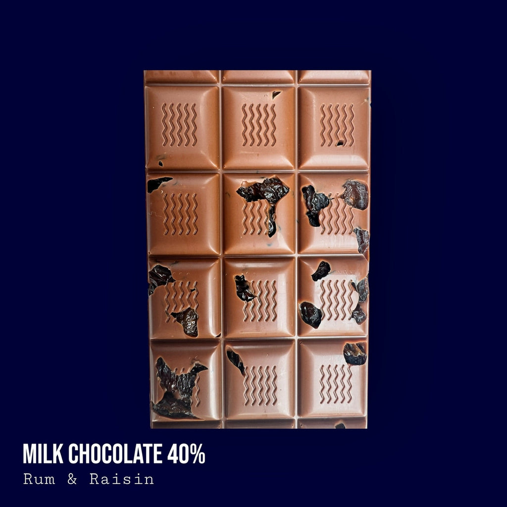 Milk 40% Rum Soaked Raisin Bar 110g