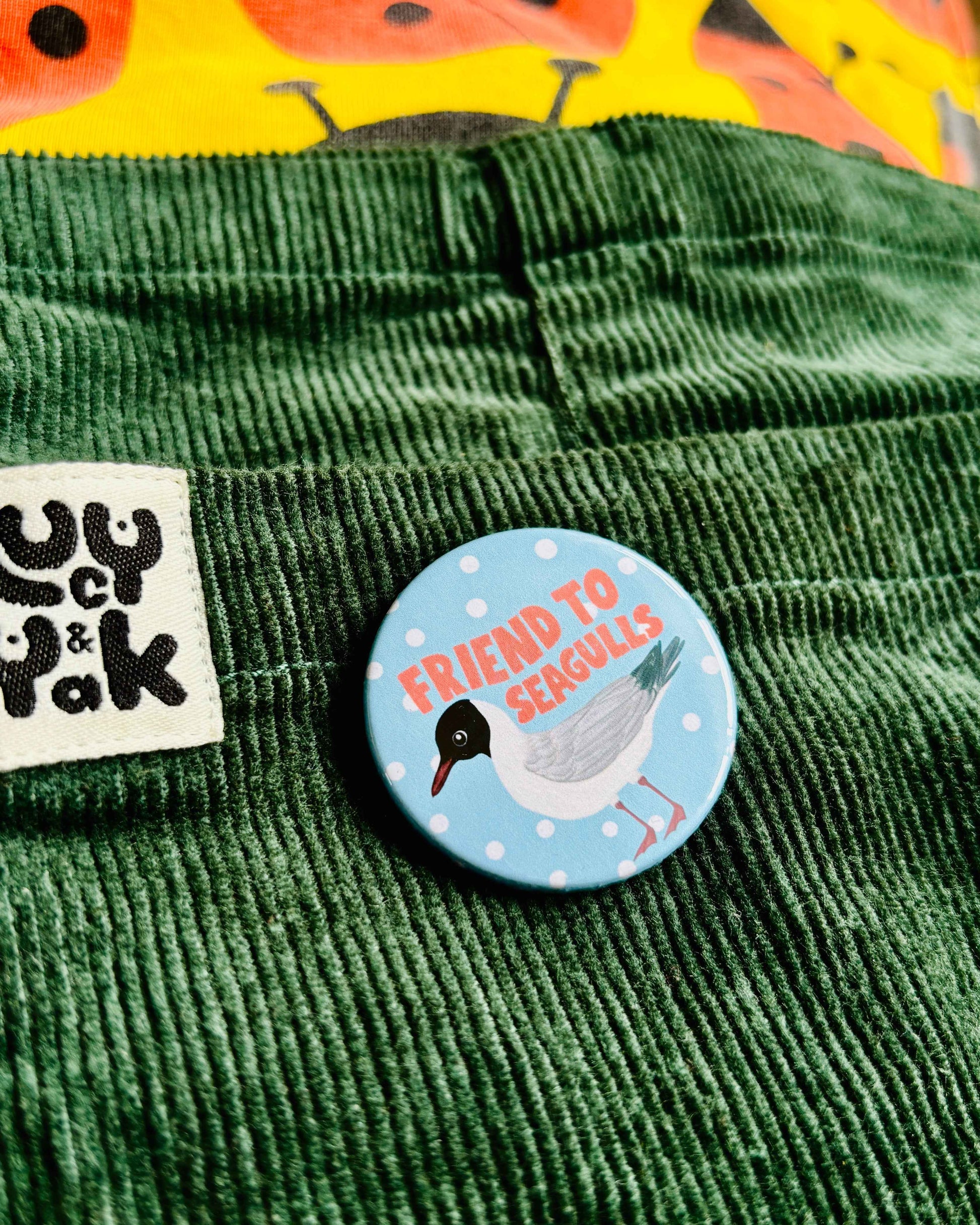 Friend to Seagulls 38mm Badge/Magnet