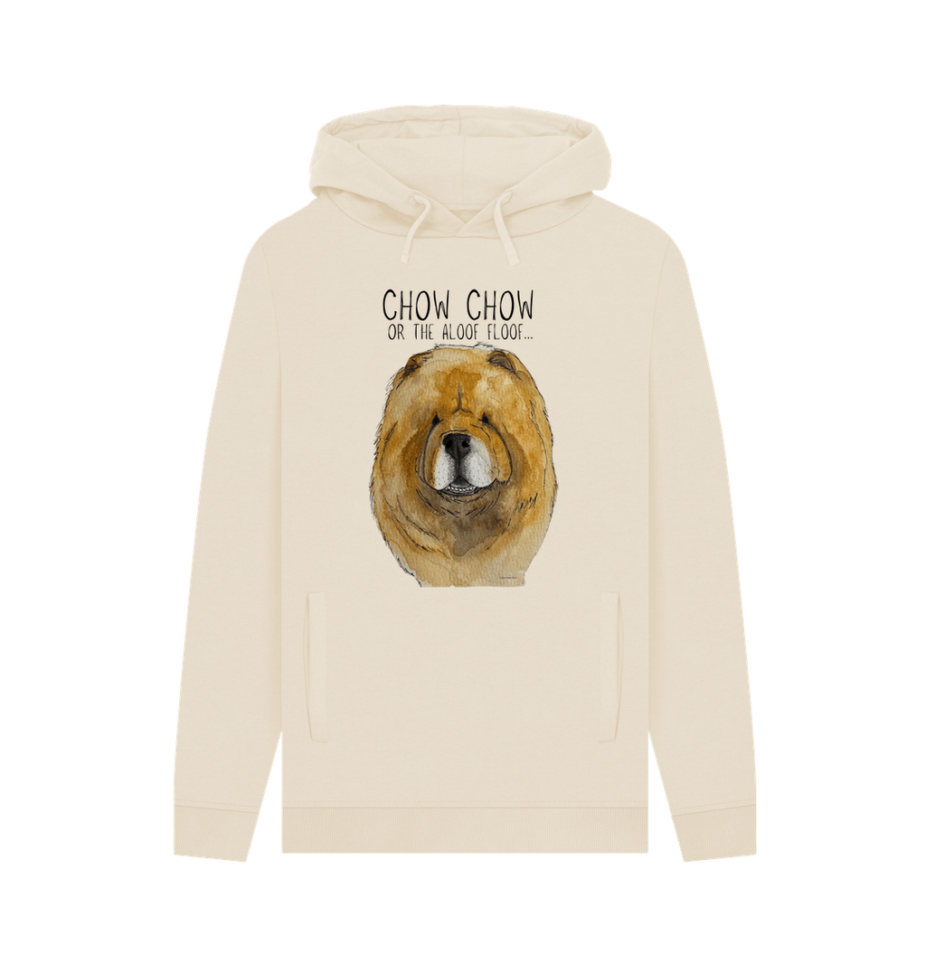 Stay Snuggly with the Aloof Floof – Red Chow Chow Men's Hoodie!