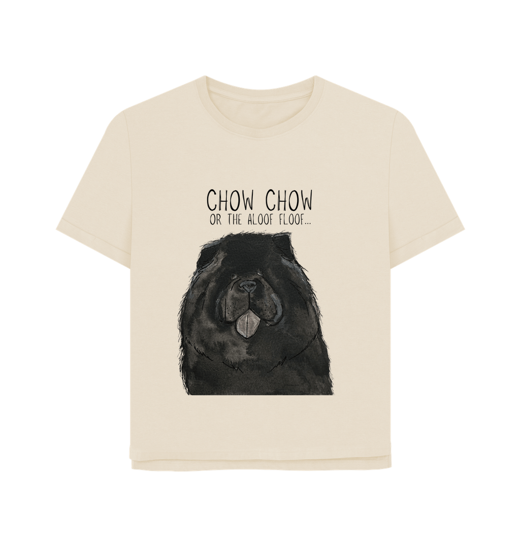 Black Chow Chow Women's Relaxed Fit T-Shirt – Featuring the Aloof Floof!