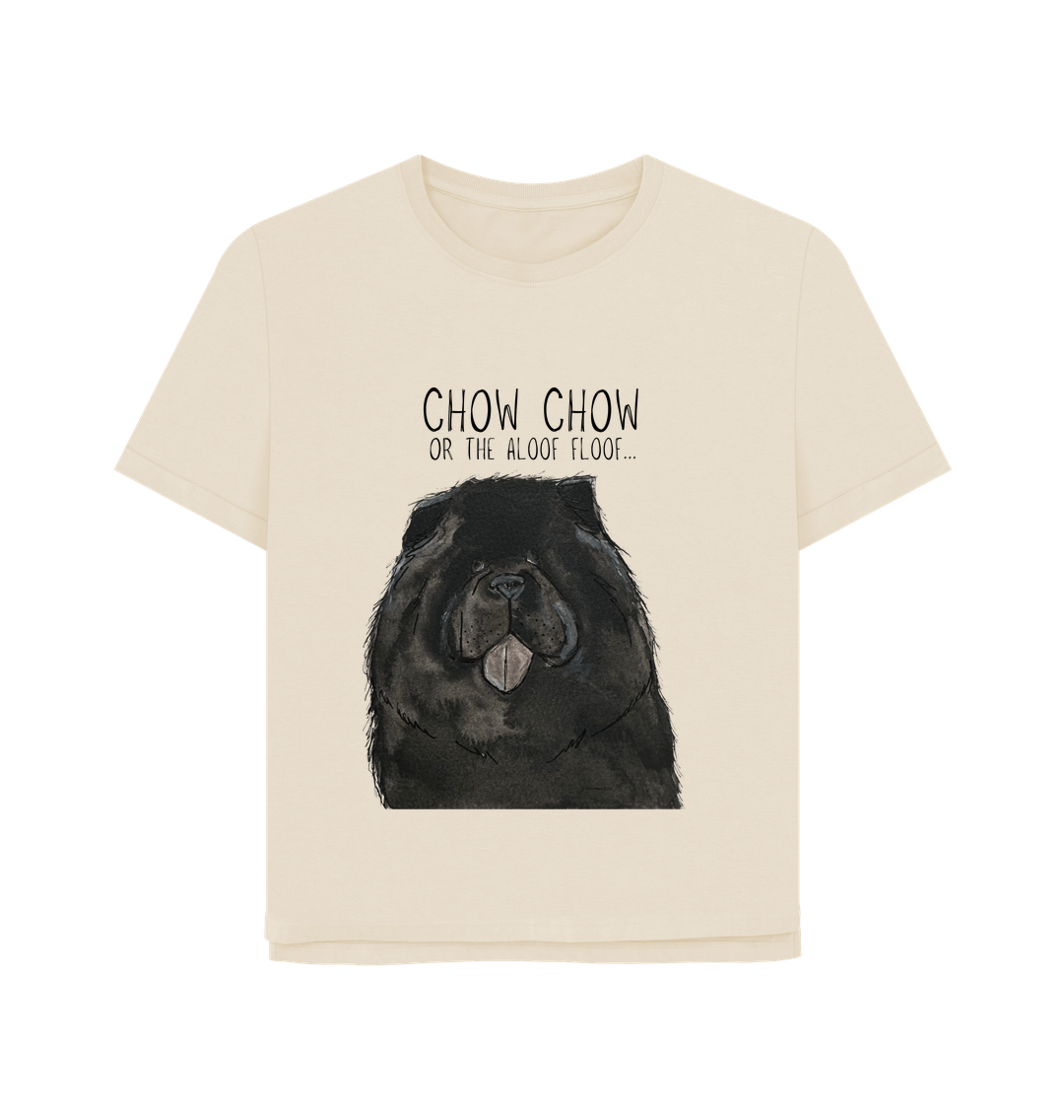 Black Chow Chow Women's Relaxed Fit T-Shirt – Featuring the Aloof Floof!