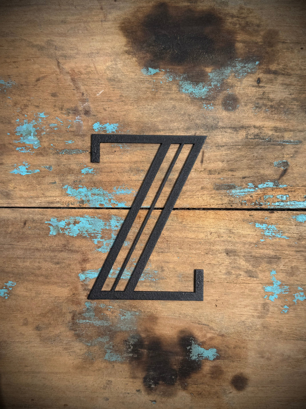 Black 5" or 12" Art Deco Metal Lettering A-Z 0-9