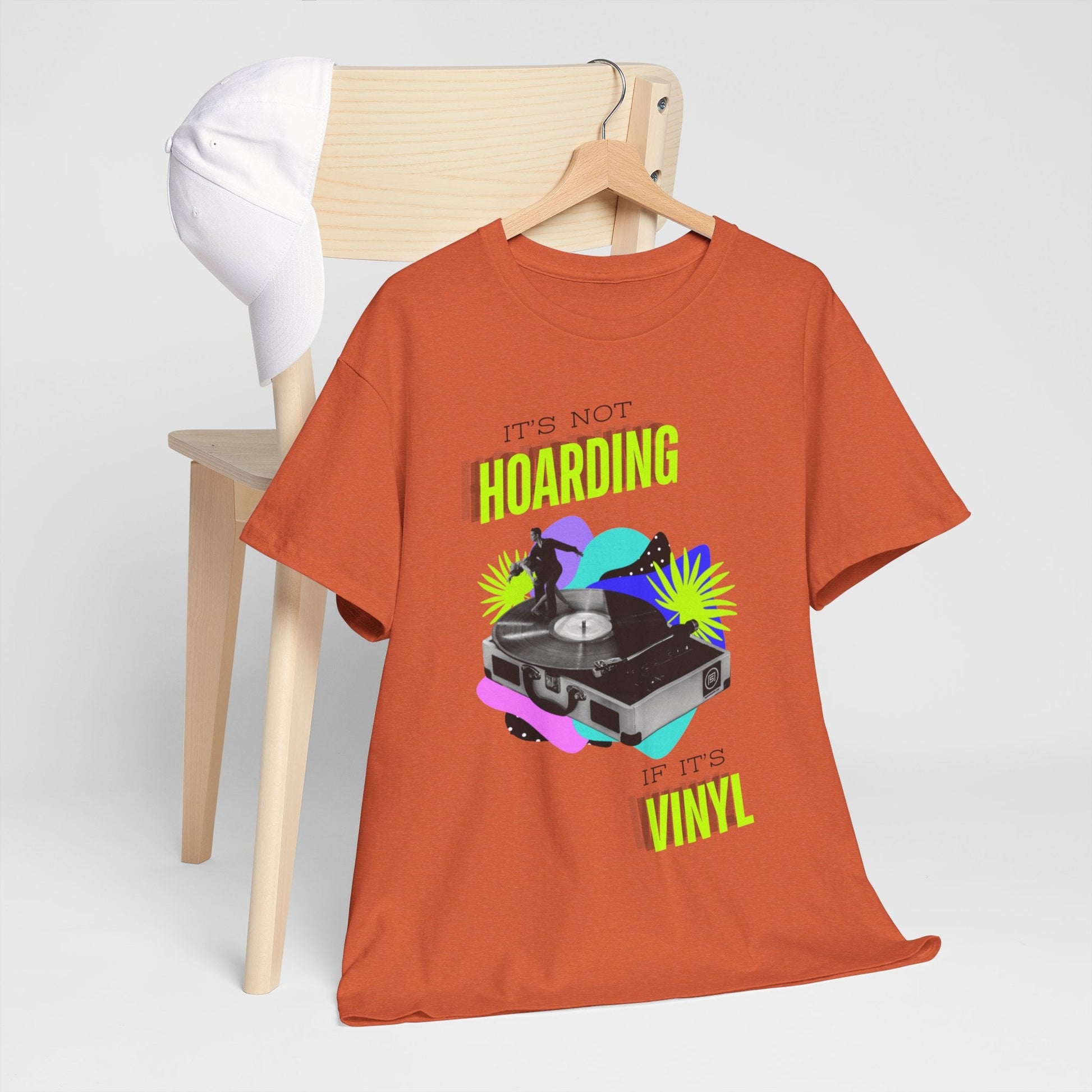 It's Not Hoarding If It's Vinyl Fluorescent Men's T-Shirt