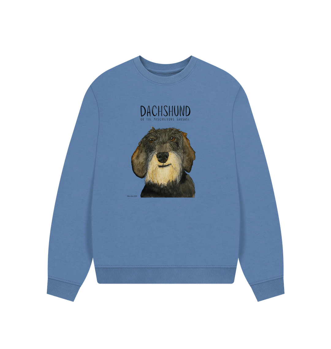 Comfy, Cozy, & Cute: The Wire Haired Dachshund Oversized Sweatshirt"