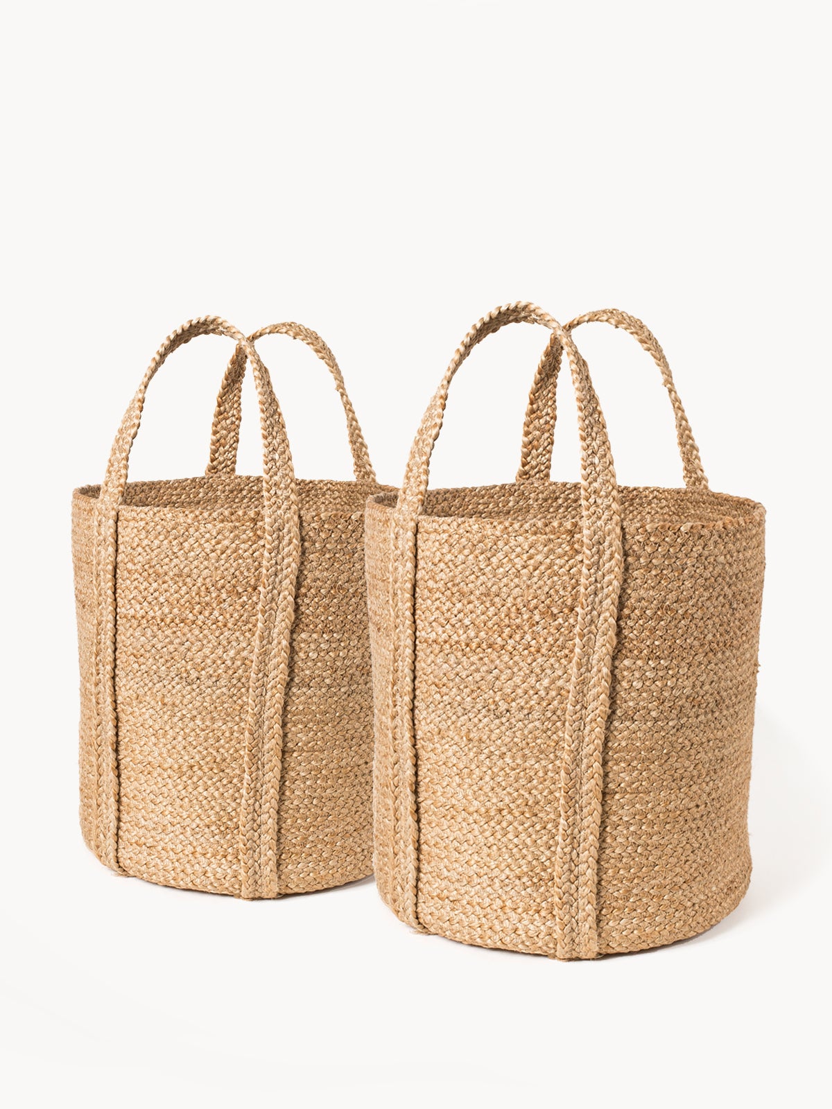 Natural Jute Basket with Handle
