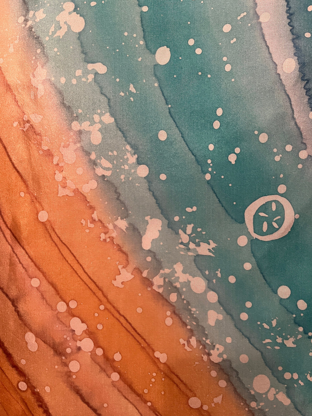 “Surf Zone I" - Silk Wall Hanging - $150