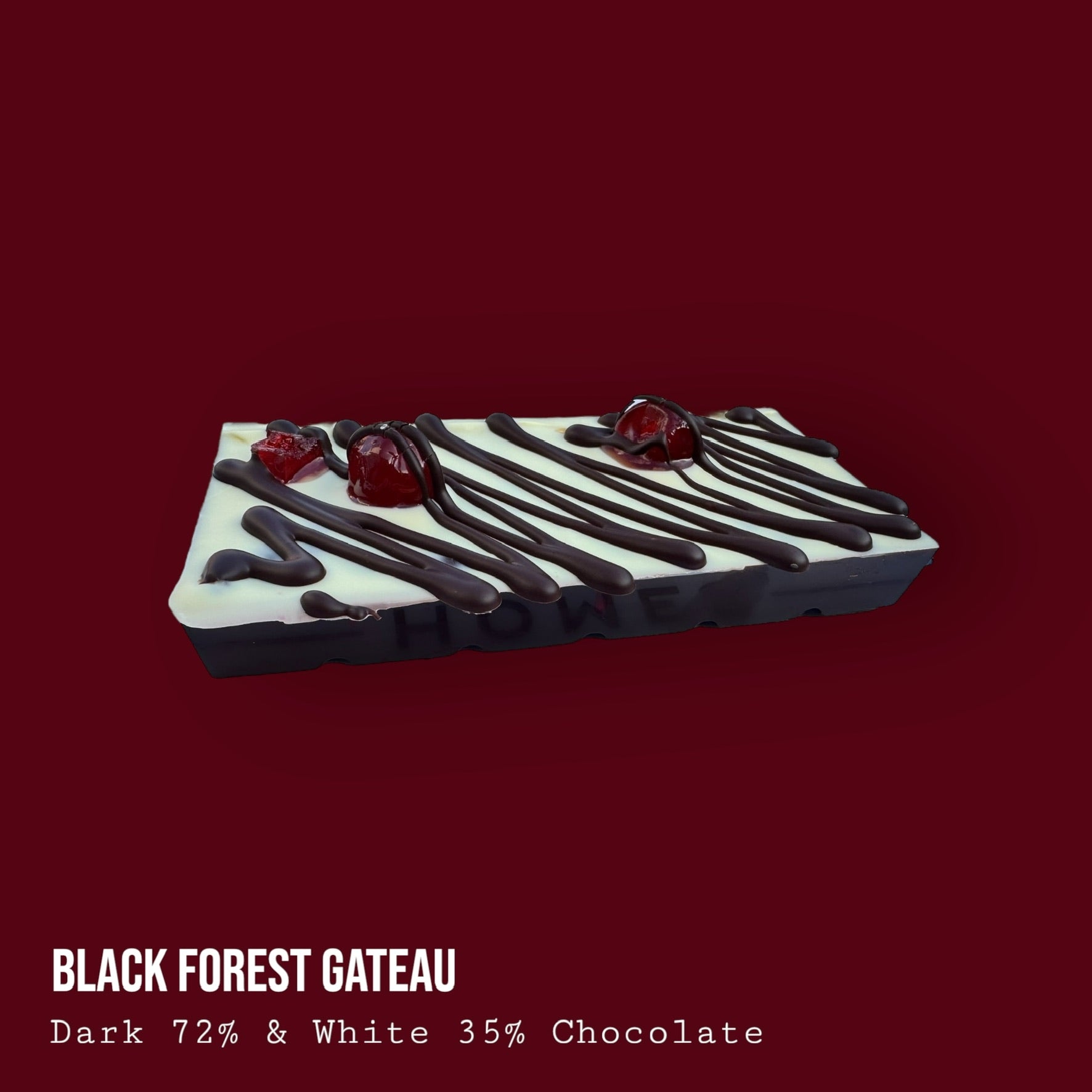 Black Forest Gateau Dark and White Chocolate Dessert Bar 250g