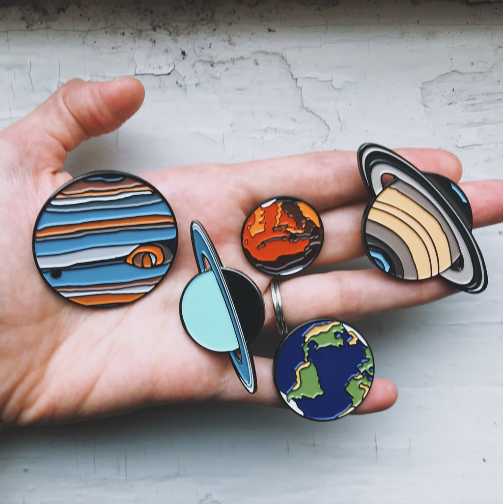 Saturn Enamel Pin