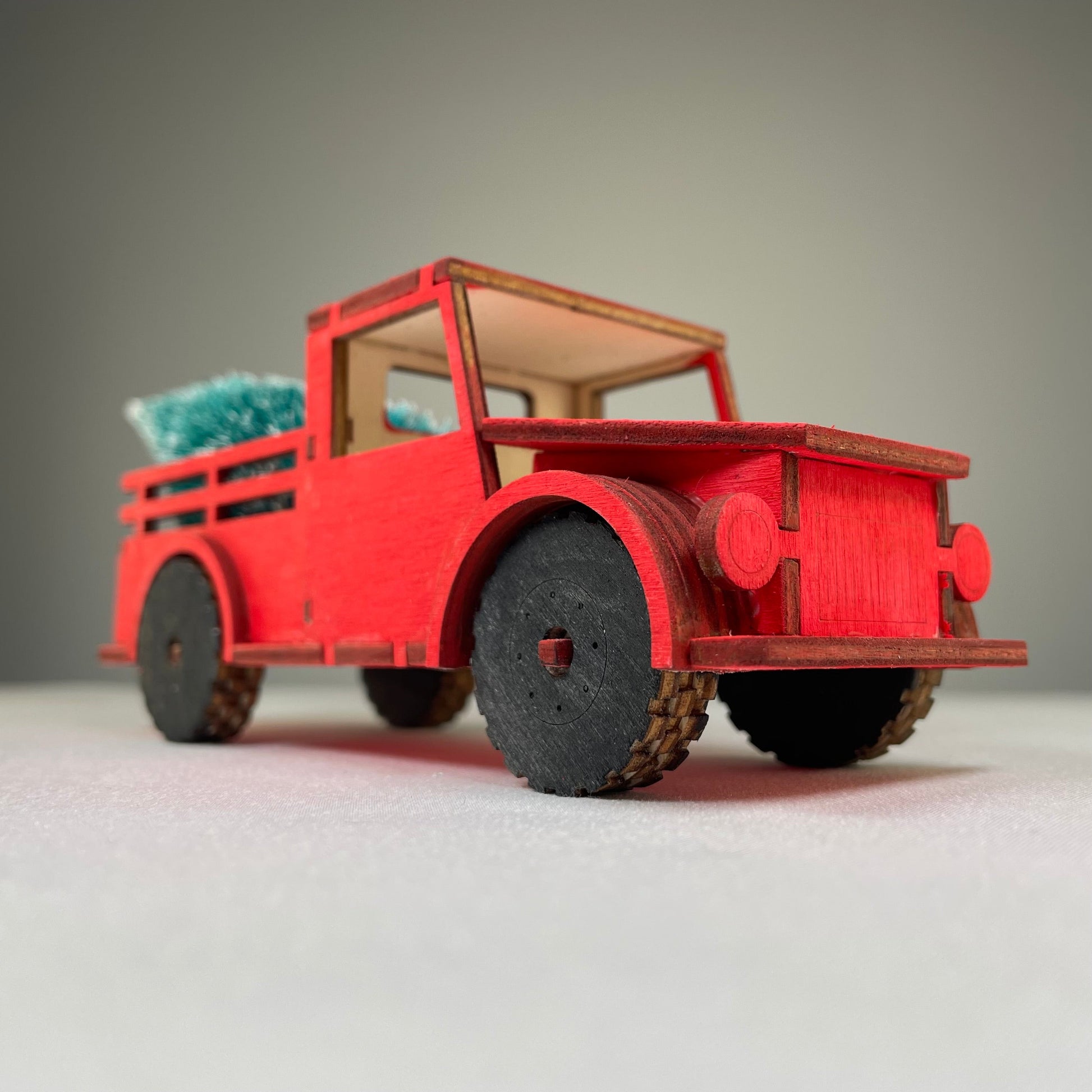 Truck with Christmas Tree - Pre-Built Model by Curious Rabbit ®