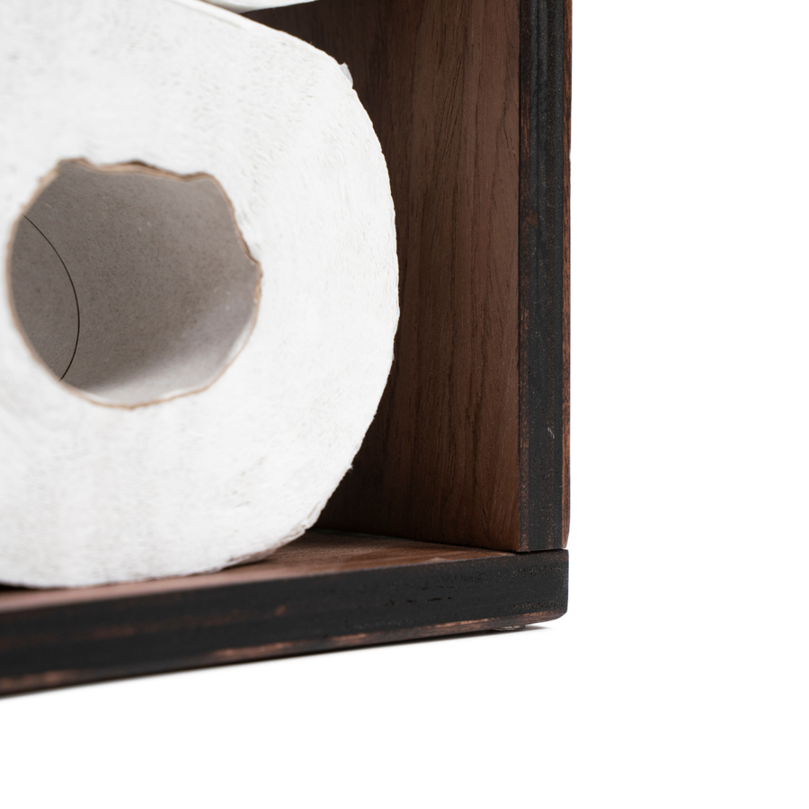 Rustic Birch Toilet Paper Holder – Functional & Stylish by Ewart Woods at www.brixbailey.com