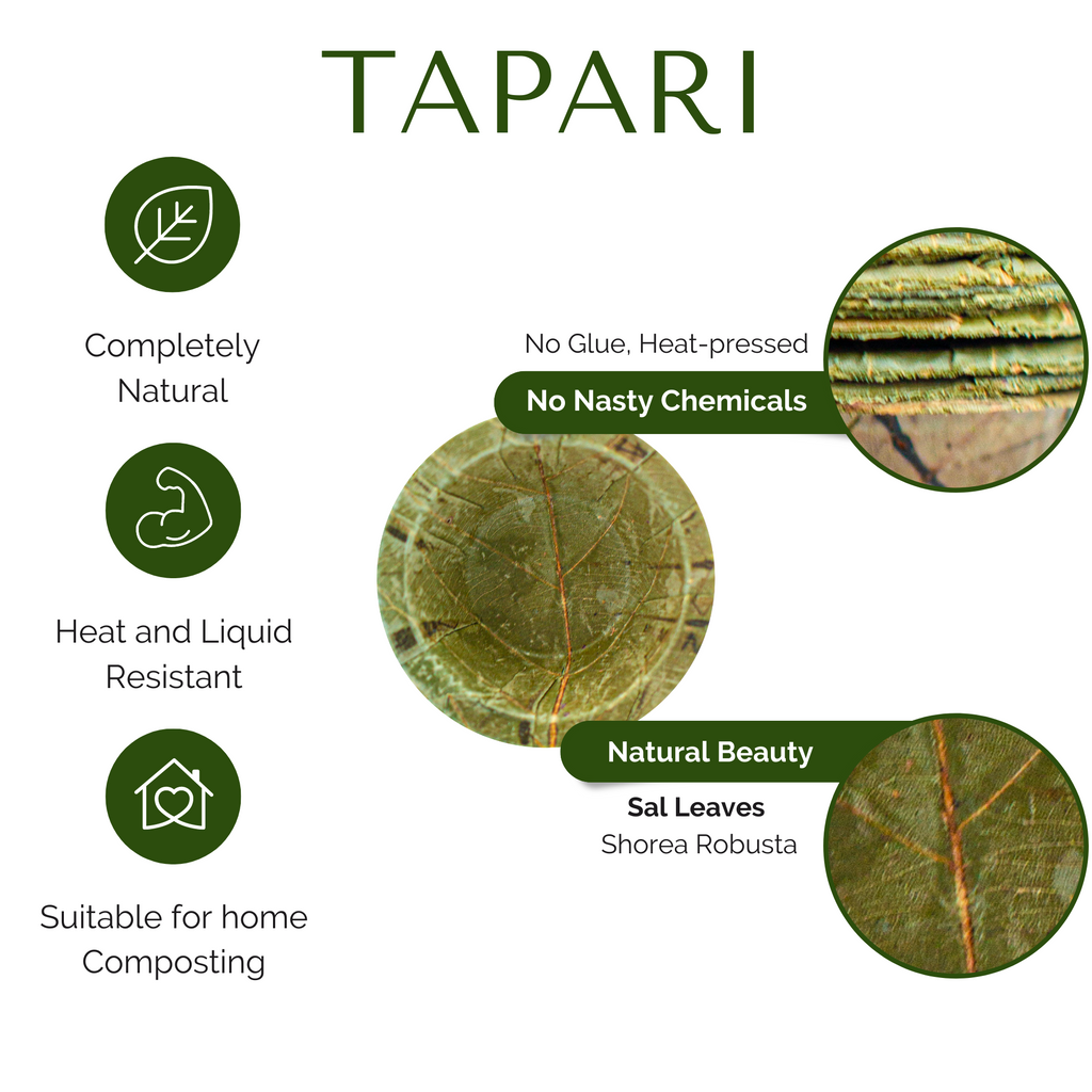 Mini Sal Leaf Sauce Pots 7cm Diameter